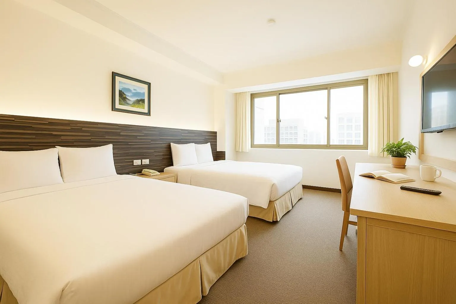 Bed in Ful Won Hotel