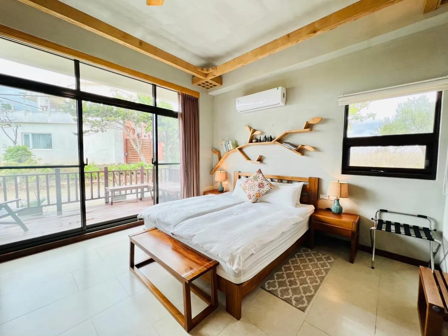 Balcony/Terrace, Bed in Kenting COMIC B&B&SPRING