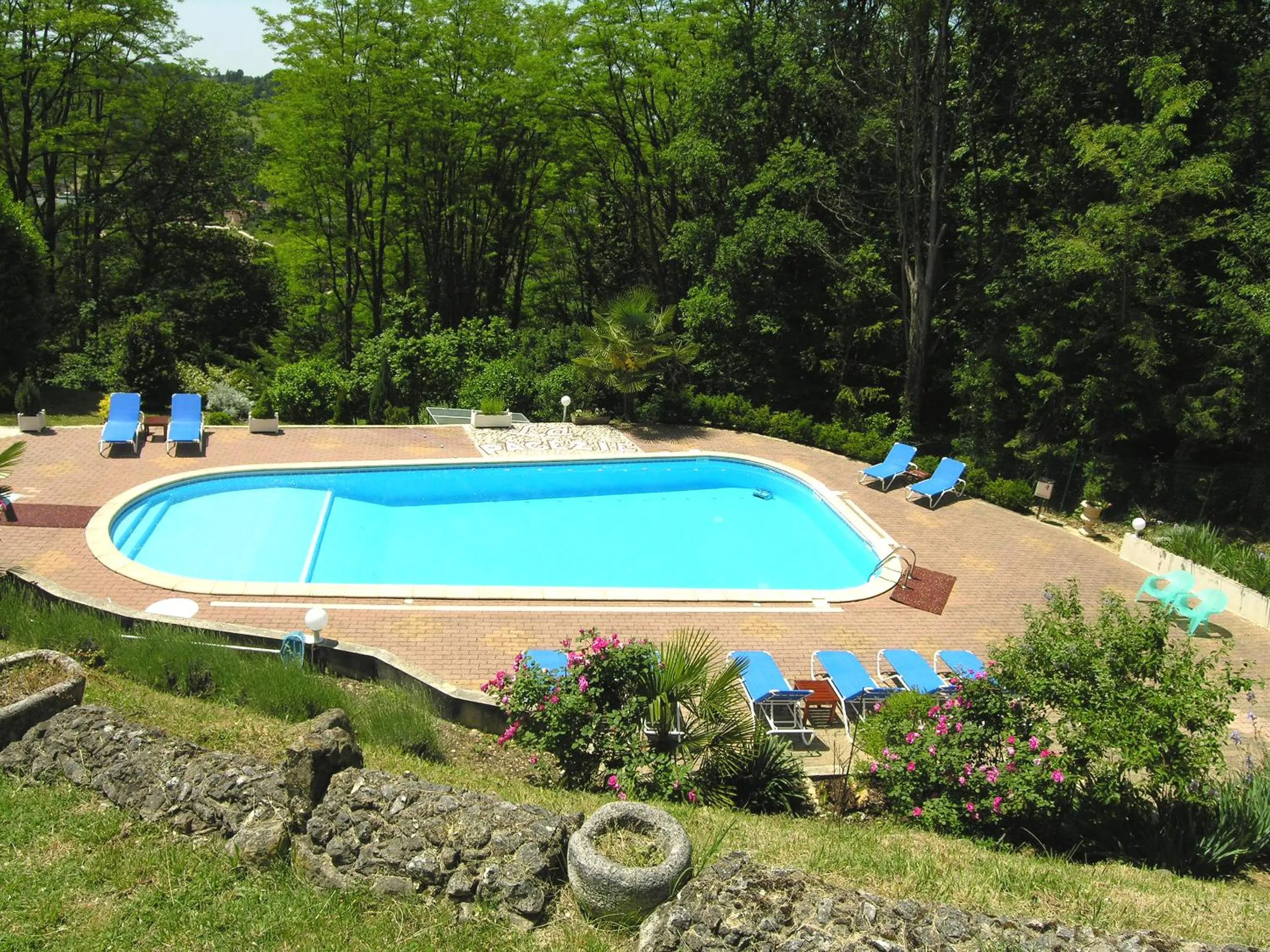 Swimming pool in Hotel de la Pagézie