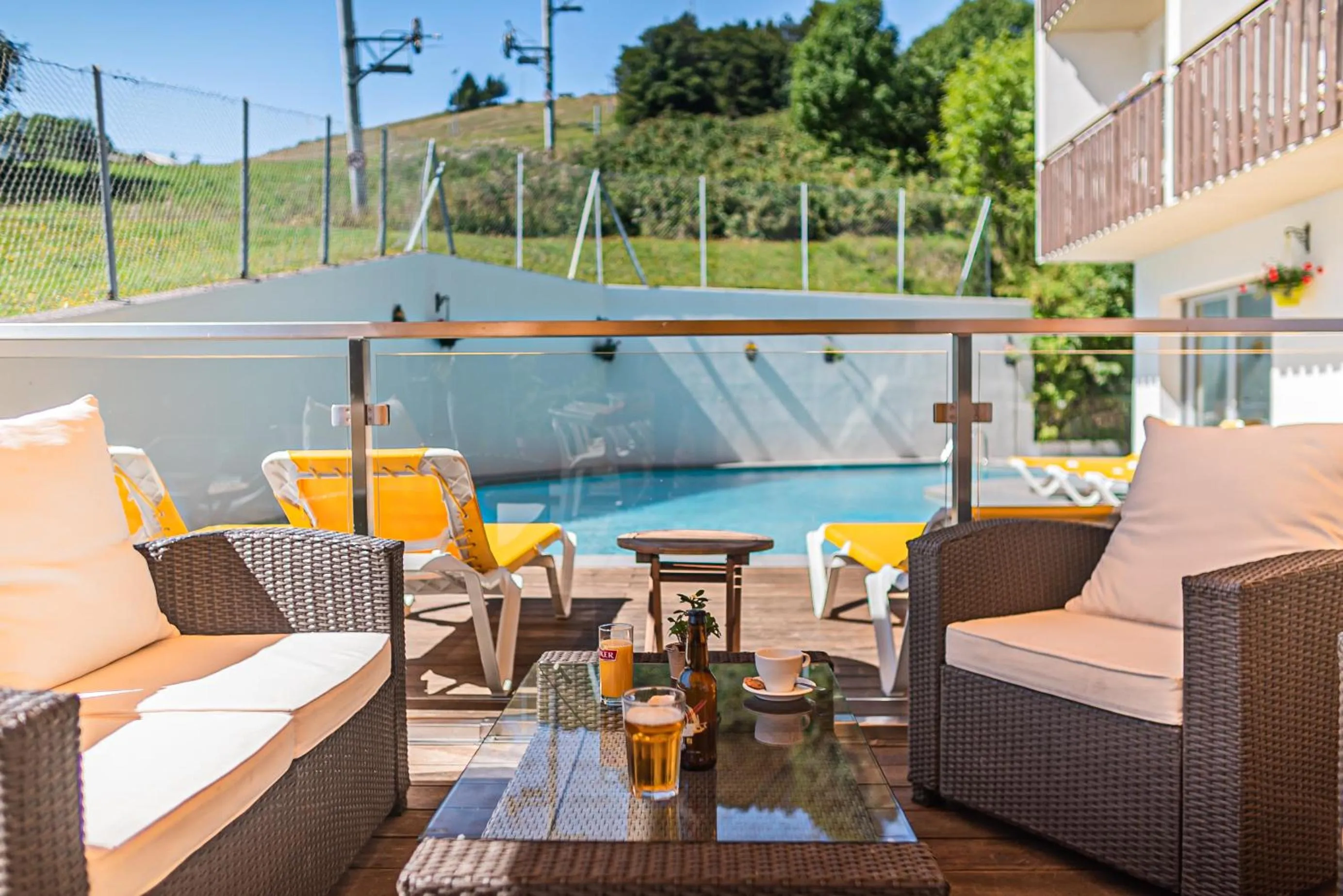 Patio in Hôtel Le Christania