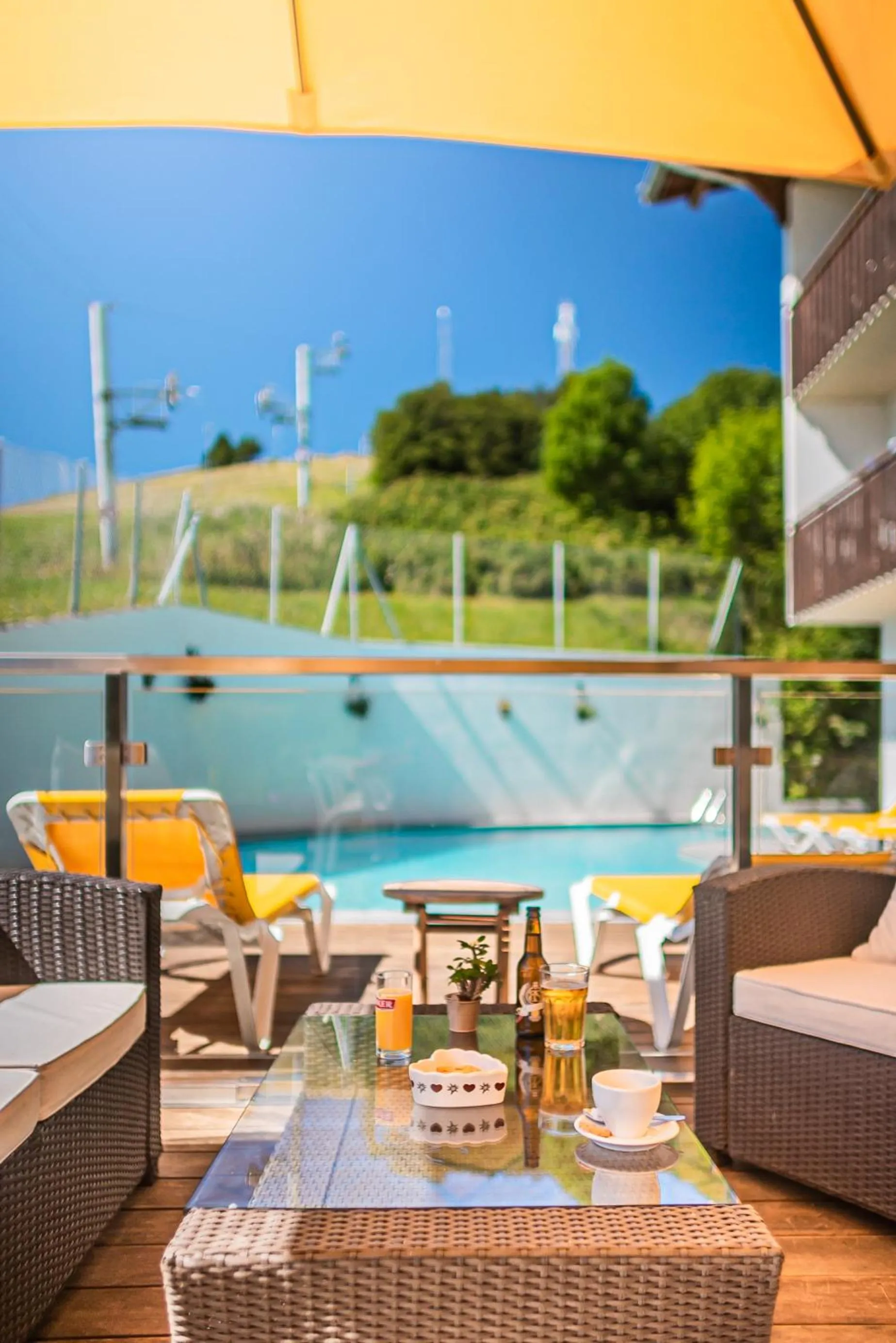 Patio in Hôtel Le Christania