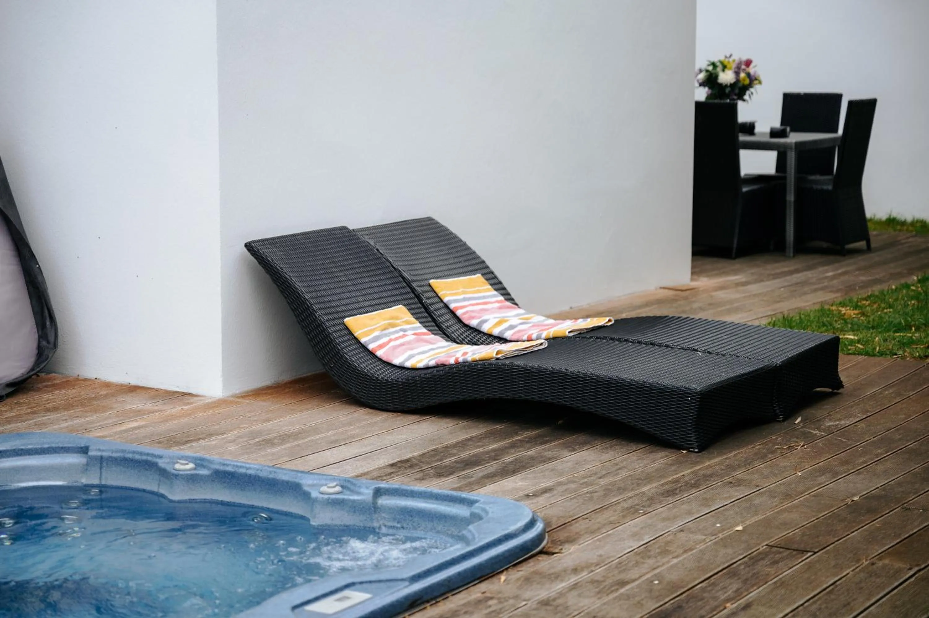 Patio in Villa Clara, Résidence face à l'océan et au golf de Chiberta