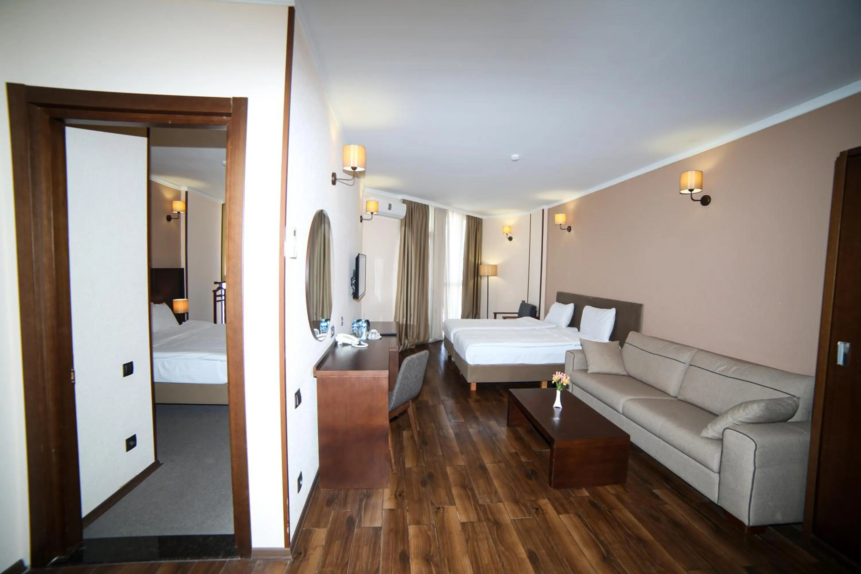 Bed in Hotel Corner Inn