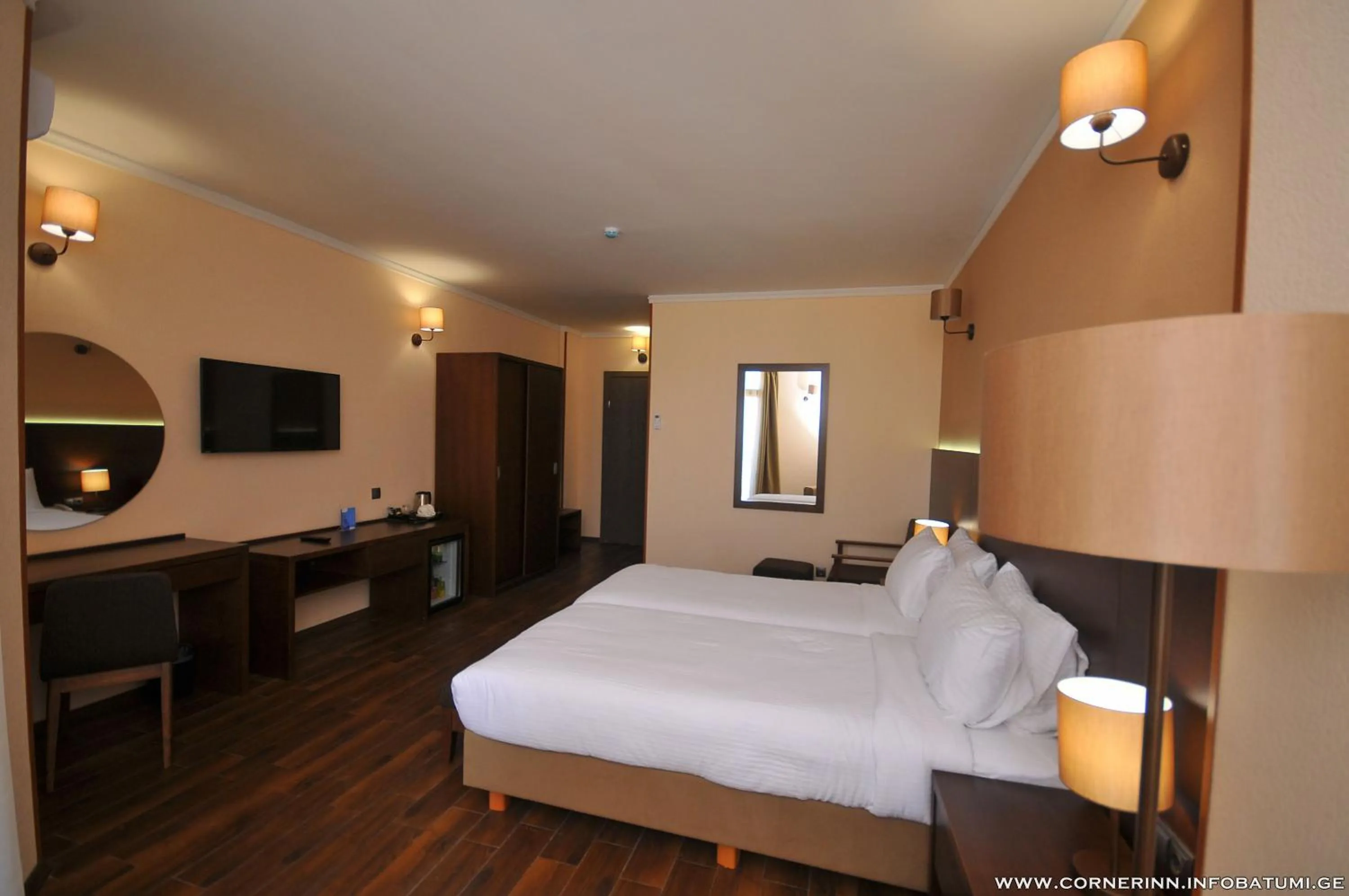 Bed in Hotel Corner Inn