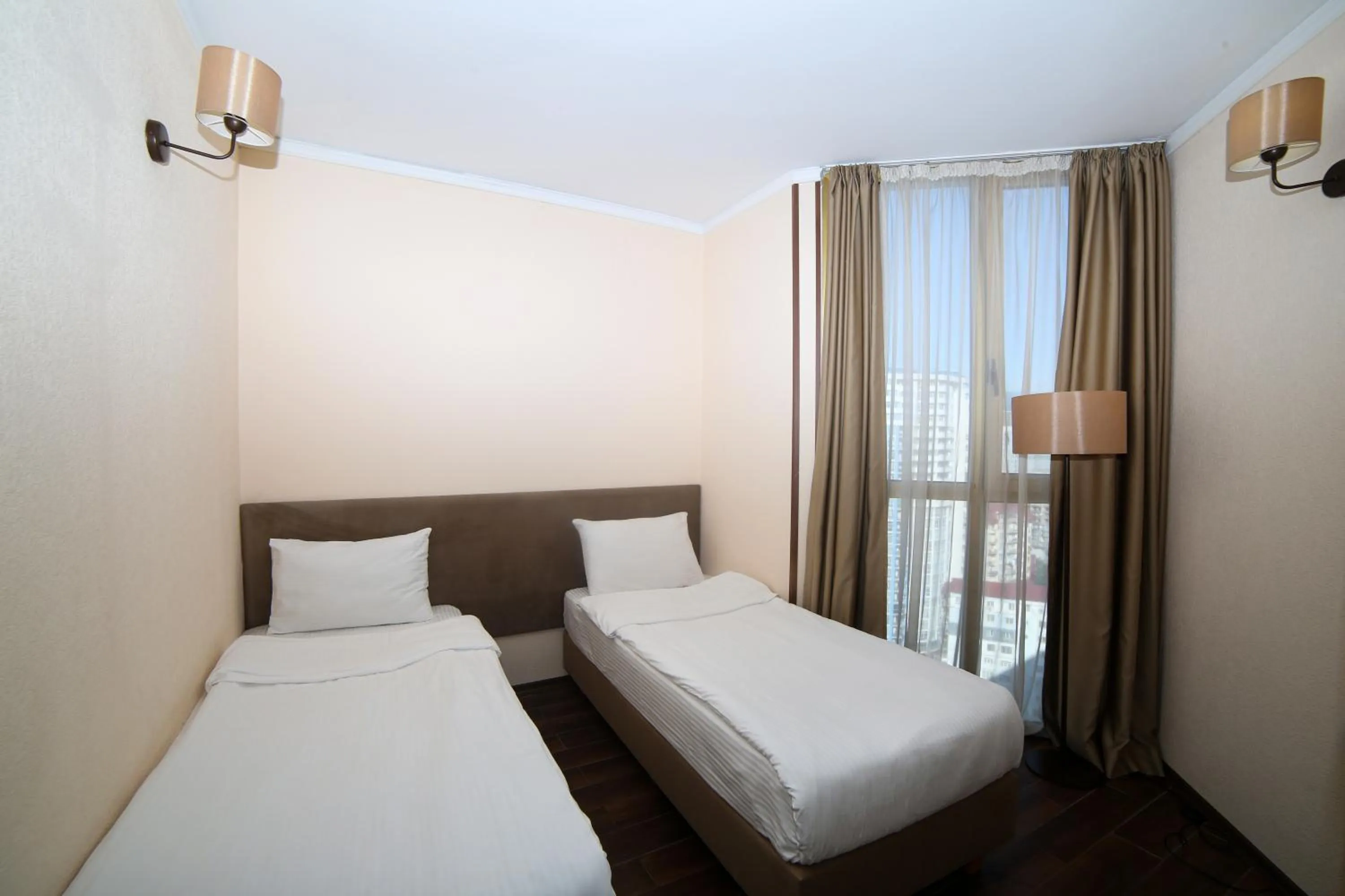 Bed in Hotel Corner Inn