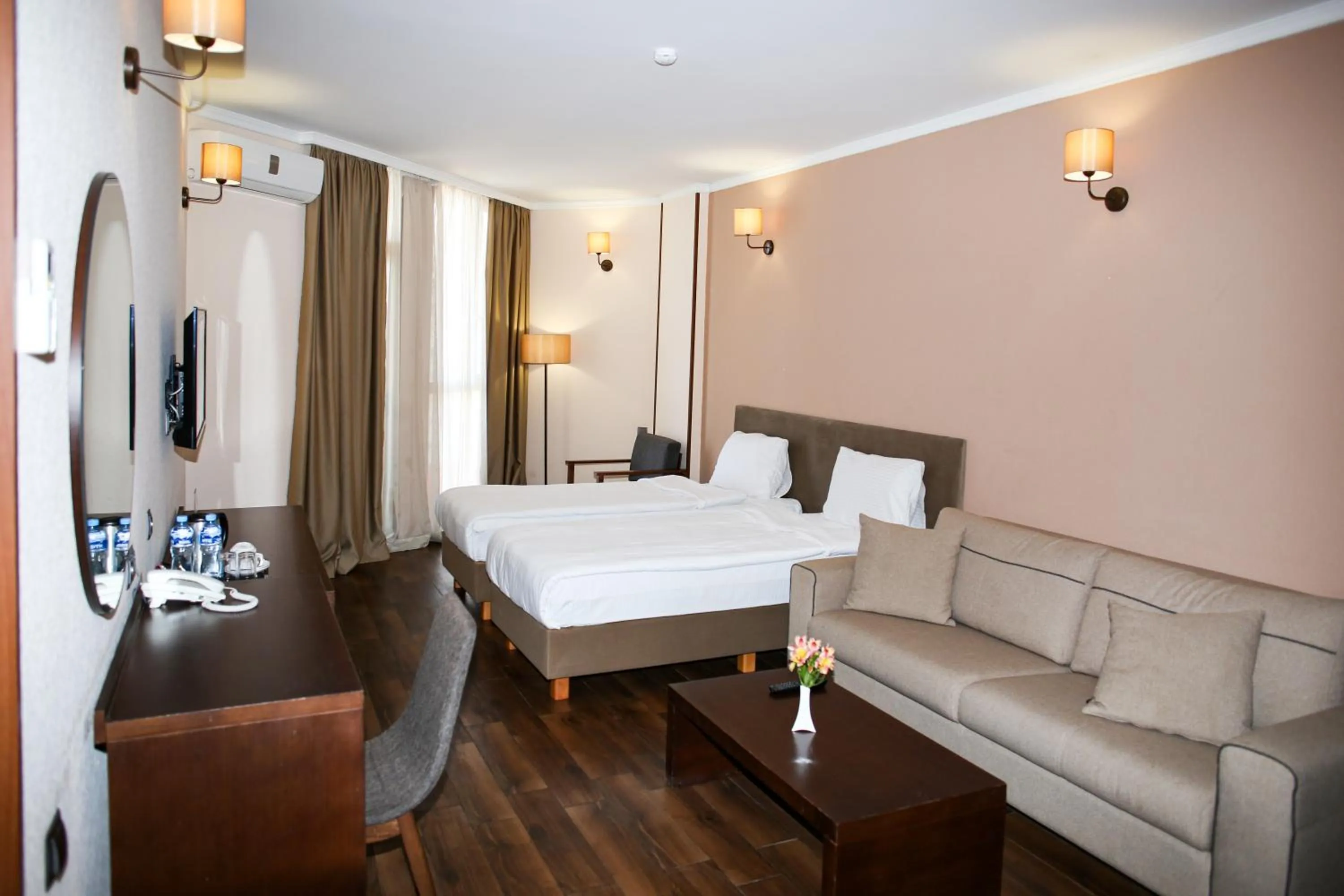 Bed in Hotel Corner Inn