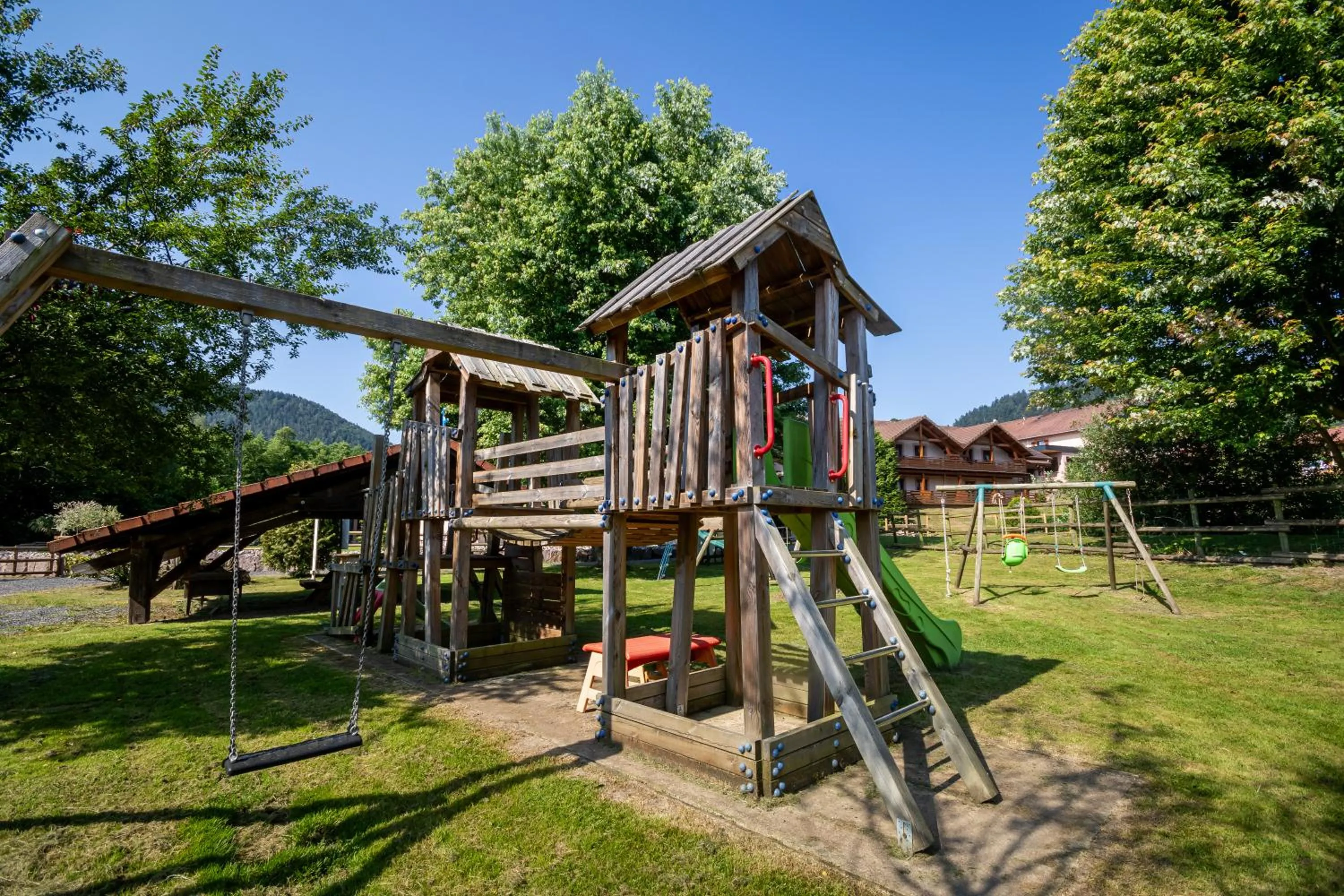 Children play ground in Hôtel Restaurant Le Régal