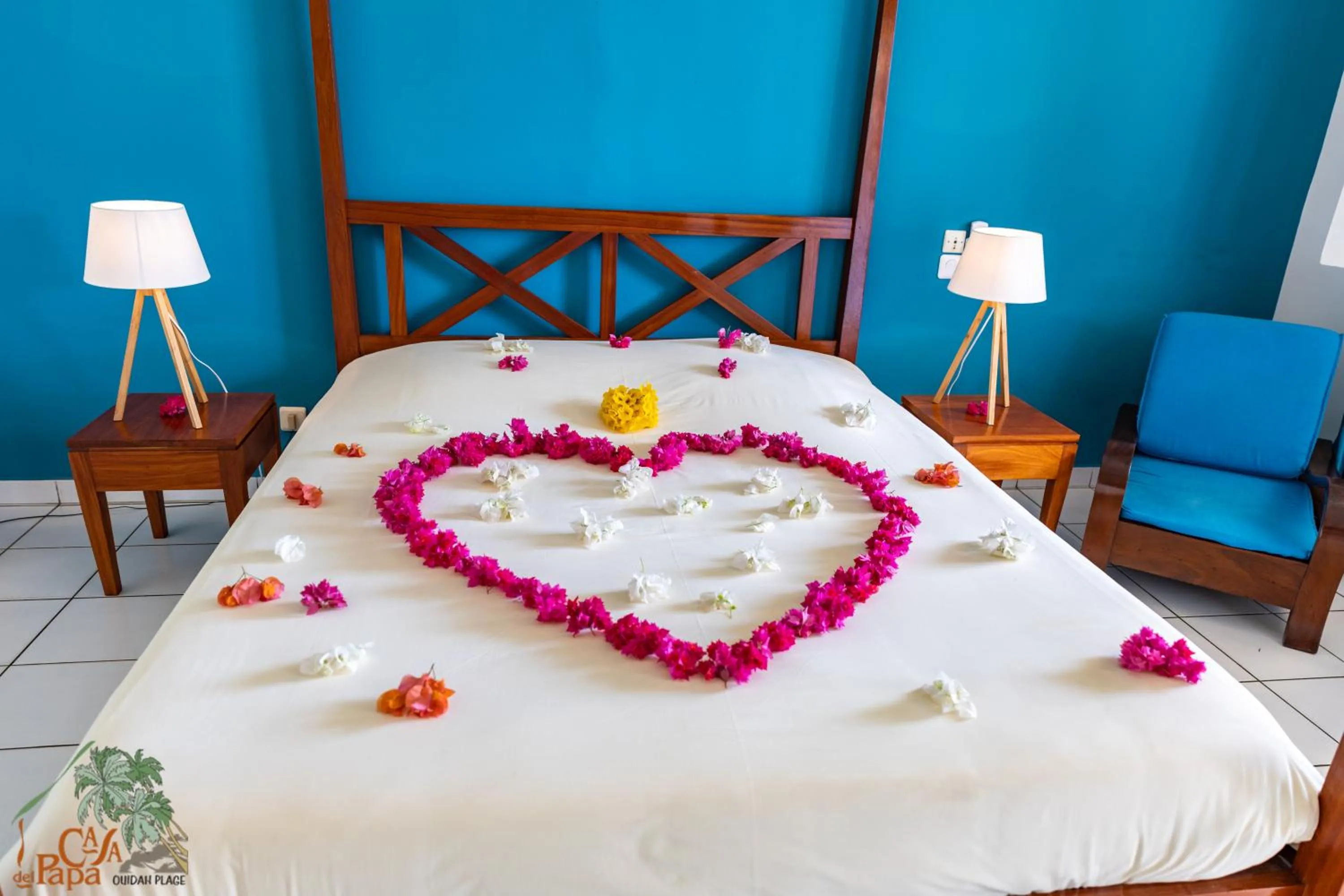 Bed in Casa Del Papa Resort & SPA