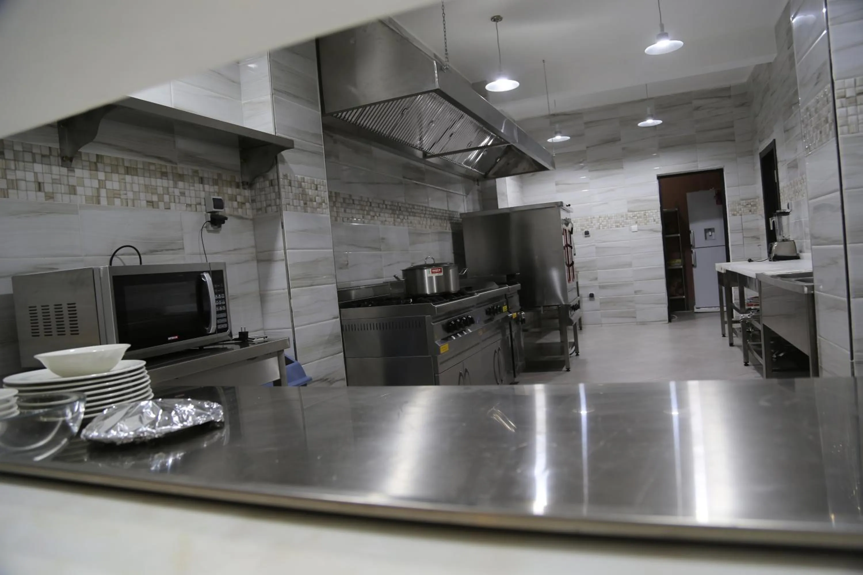 Communal kitchen in Nouakchott Hotel