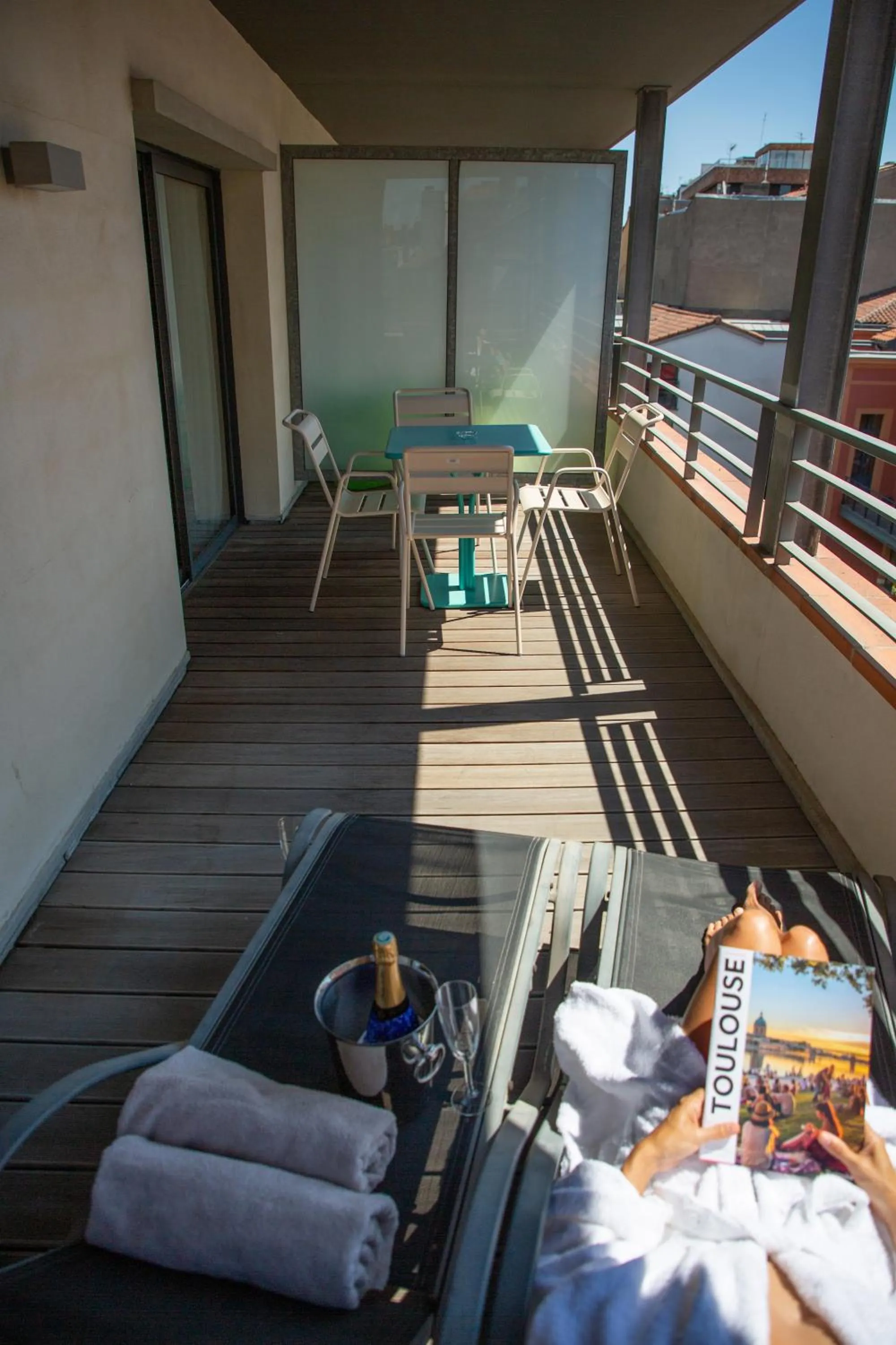 Patio in Appart Hôtel Clément Ader