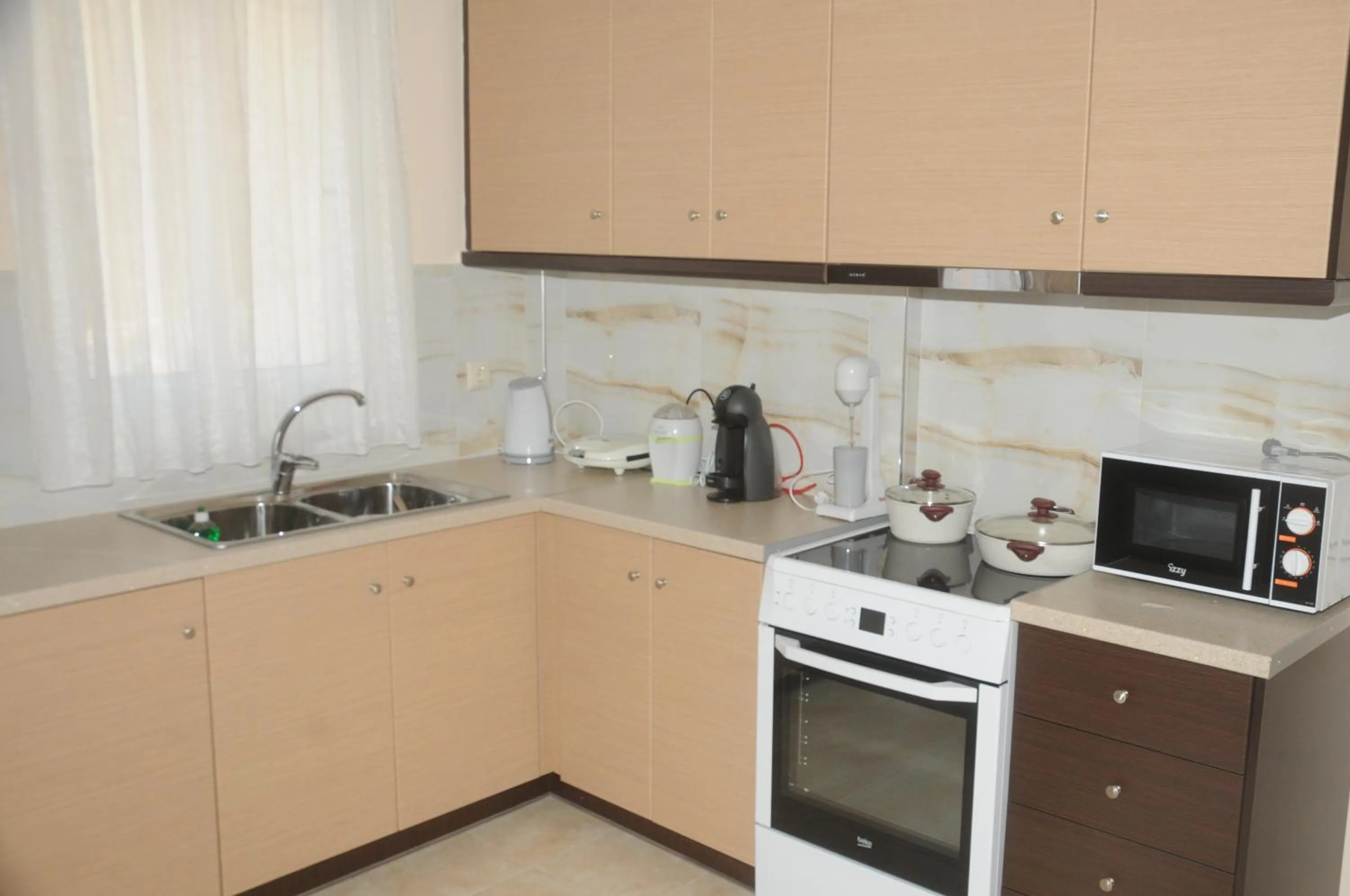 Kitchen or kitchenette in Aegean View Villa