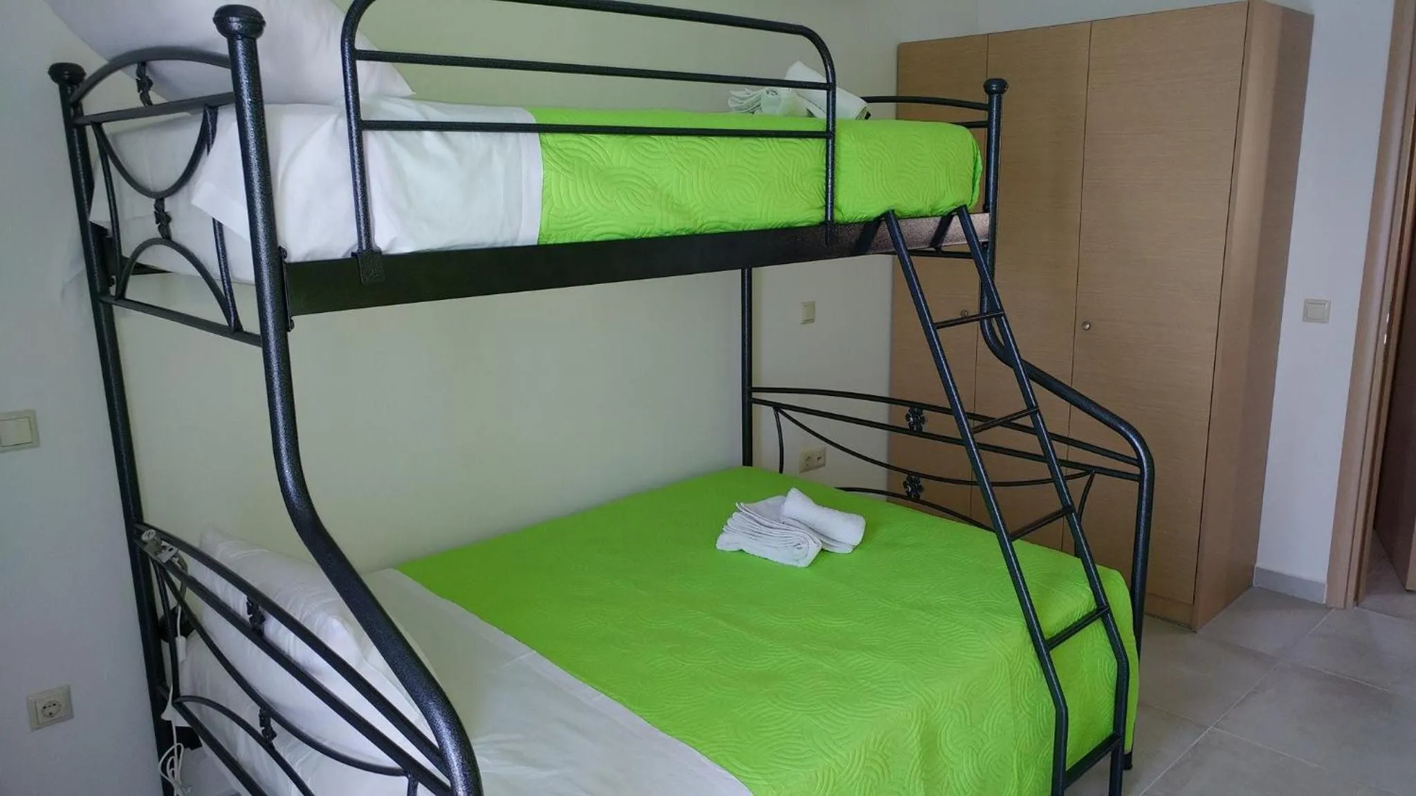 Bed in Aegean View Villa