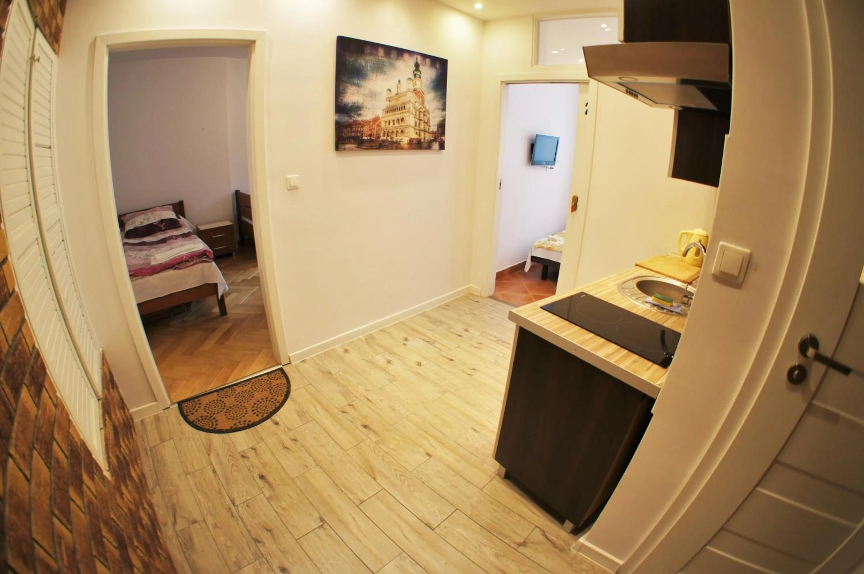 Property building, Bed in Apartament Poznań Jeżyce