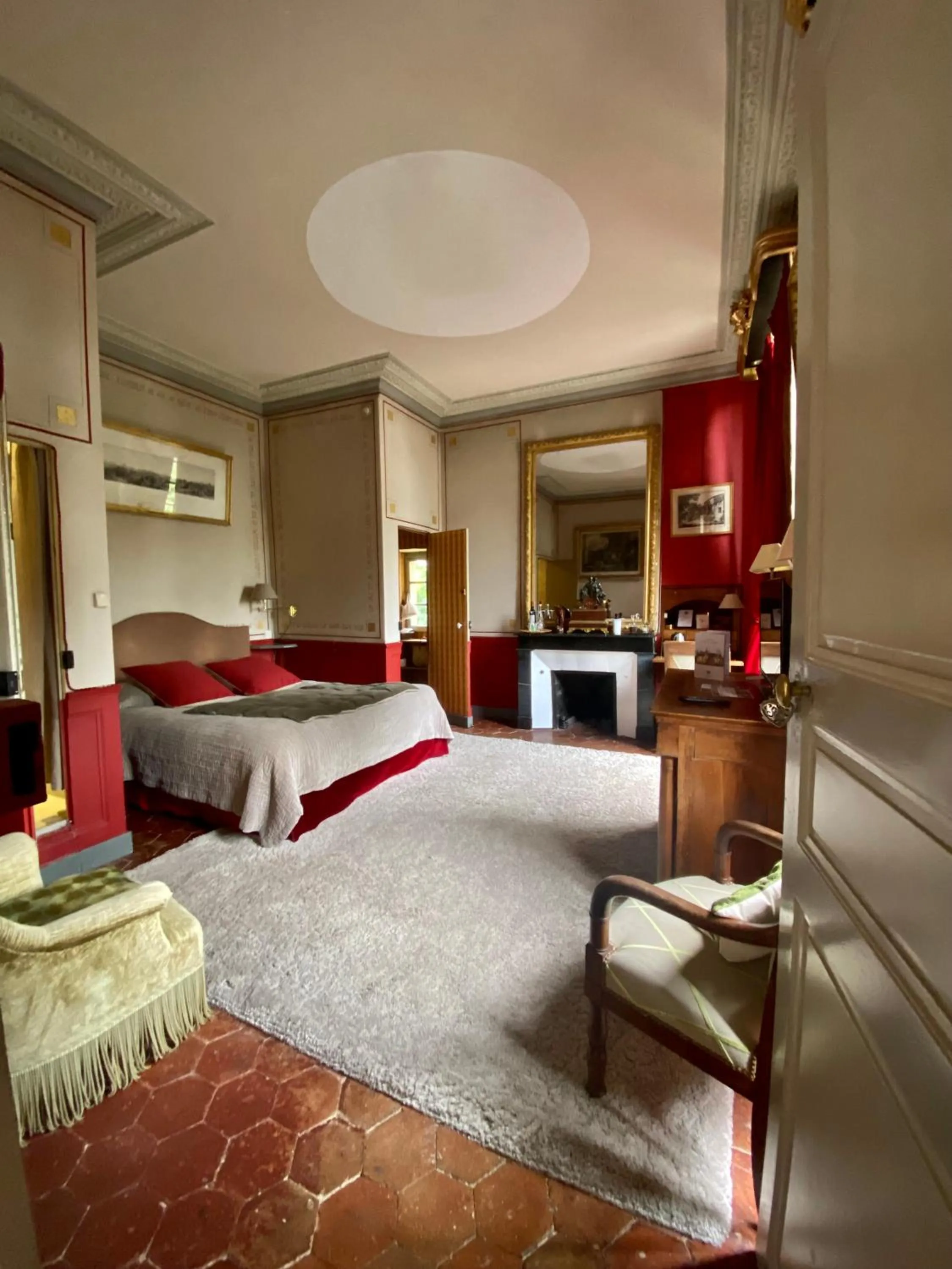 Bed in Château de Saint Paterne