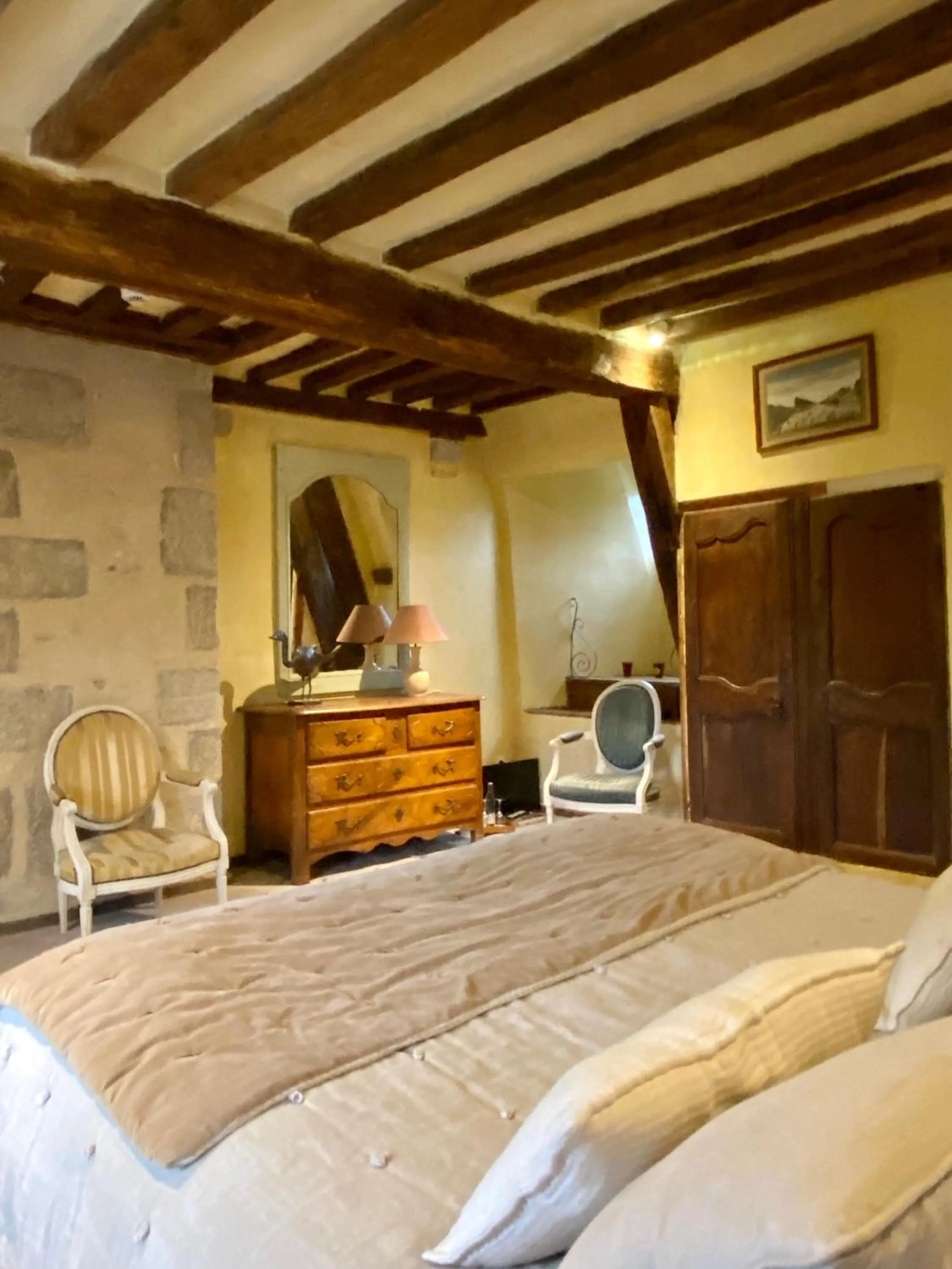 Bed in Château de Saint Paterne