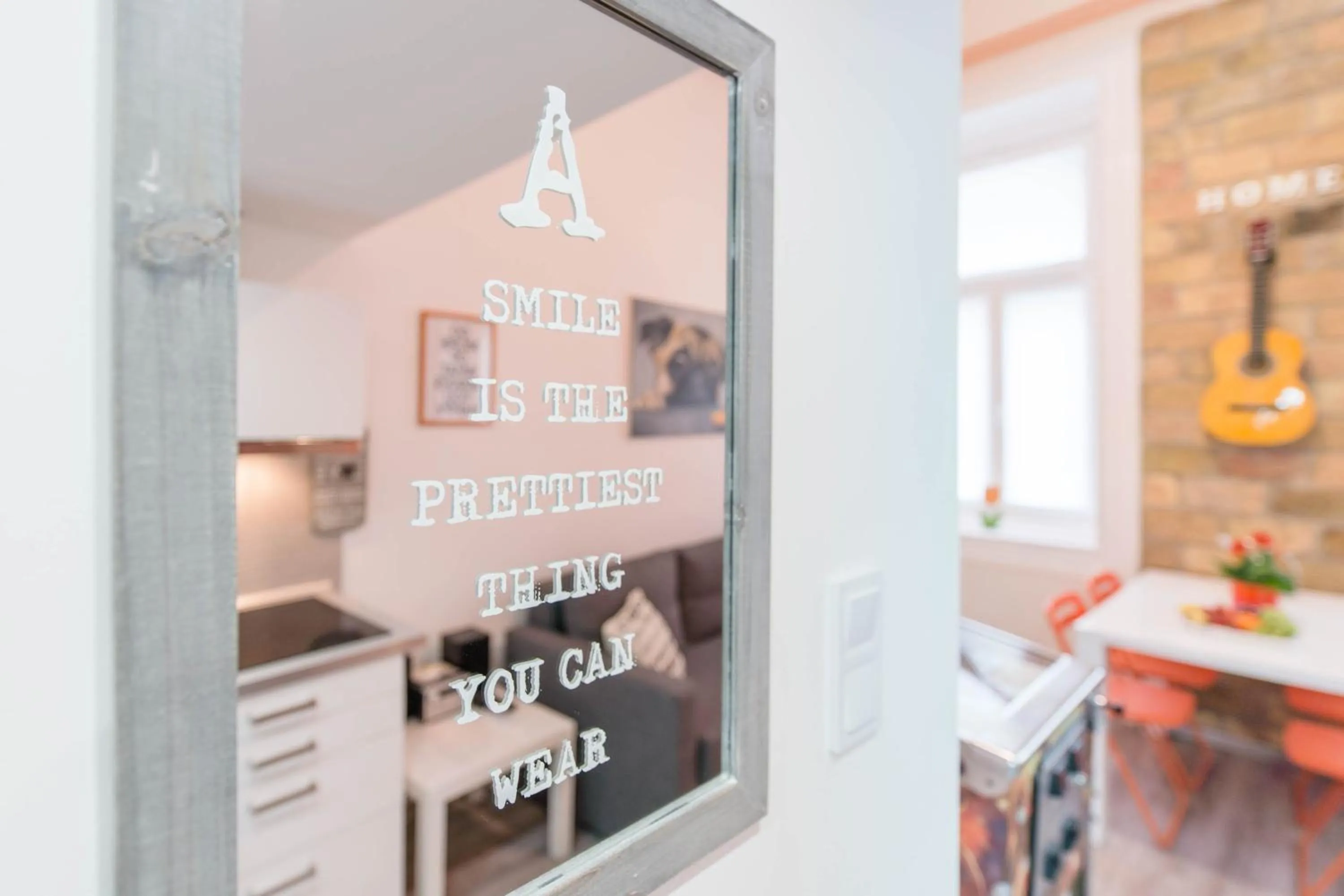 Decorative detail in happy home POP