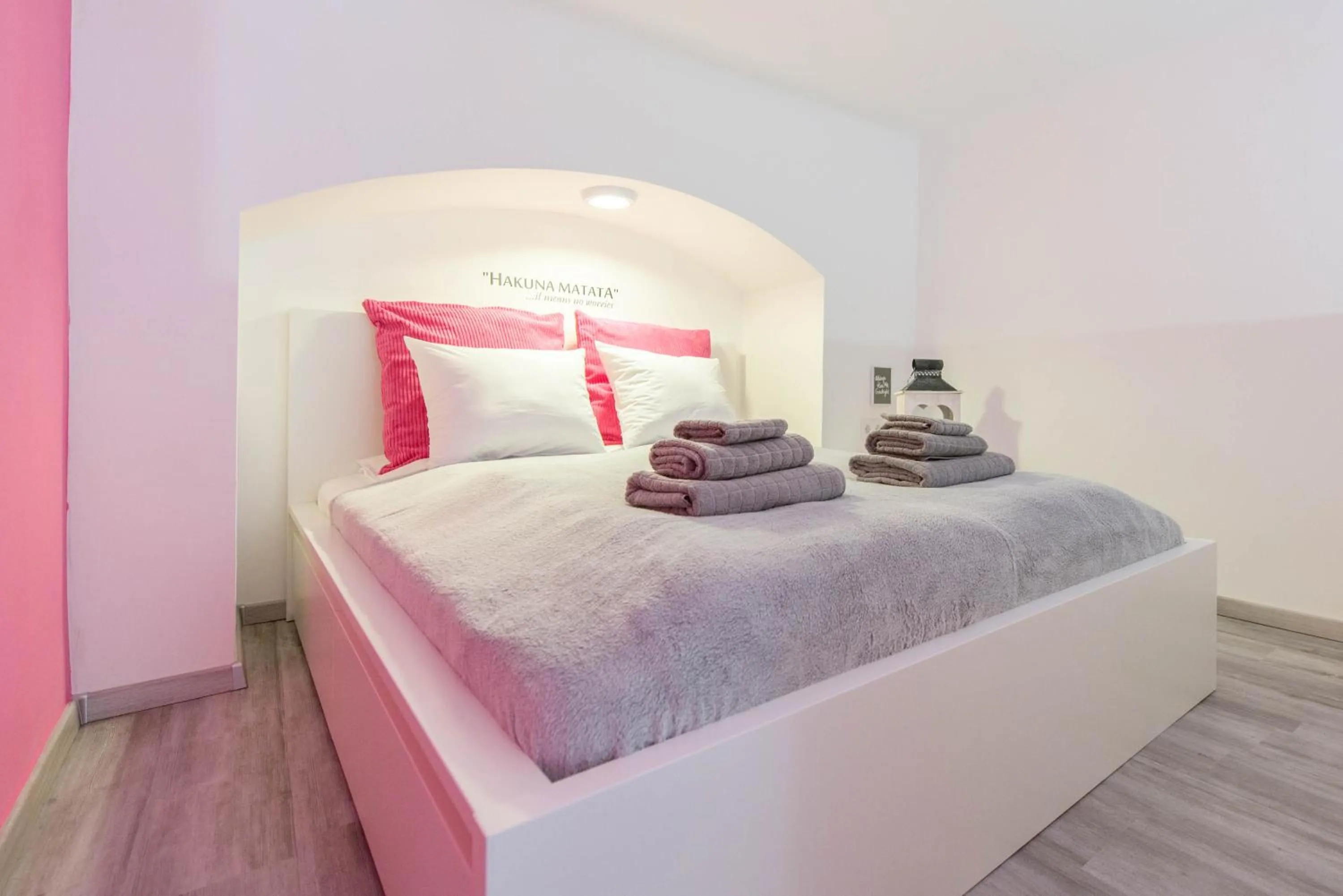 Bedroom, Bed in happy home POP