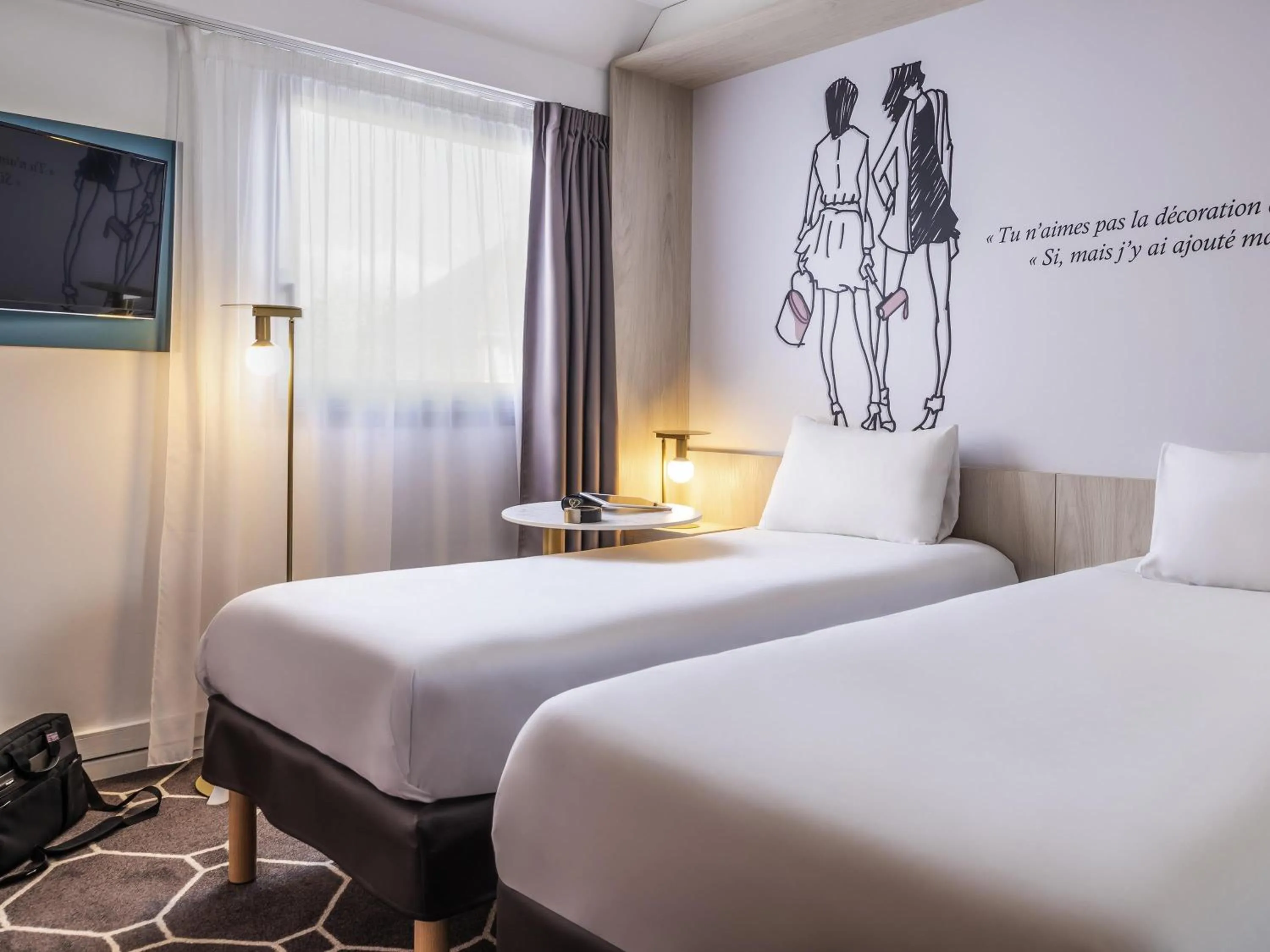 Bedroom, Bed in ibis Styles Sceaux Paris Sud