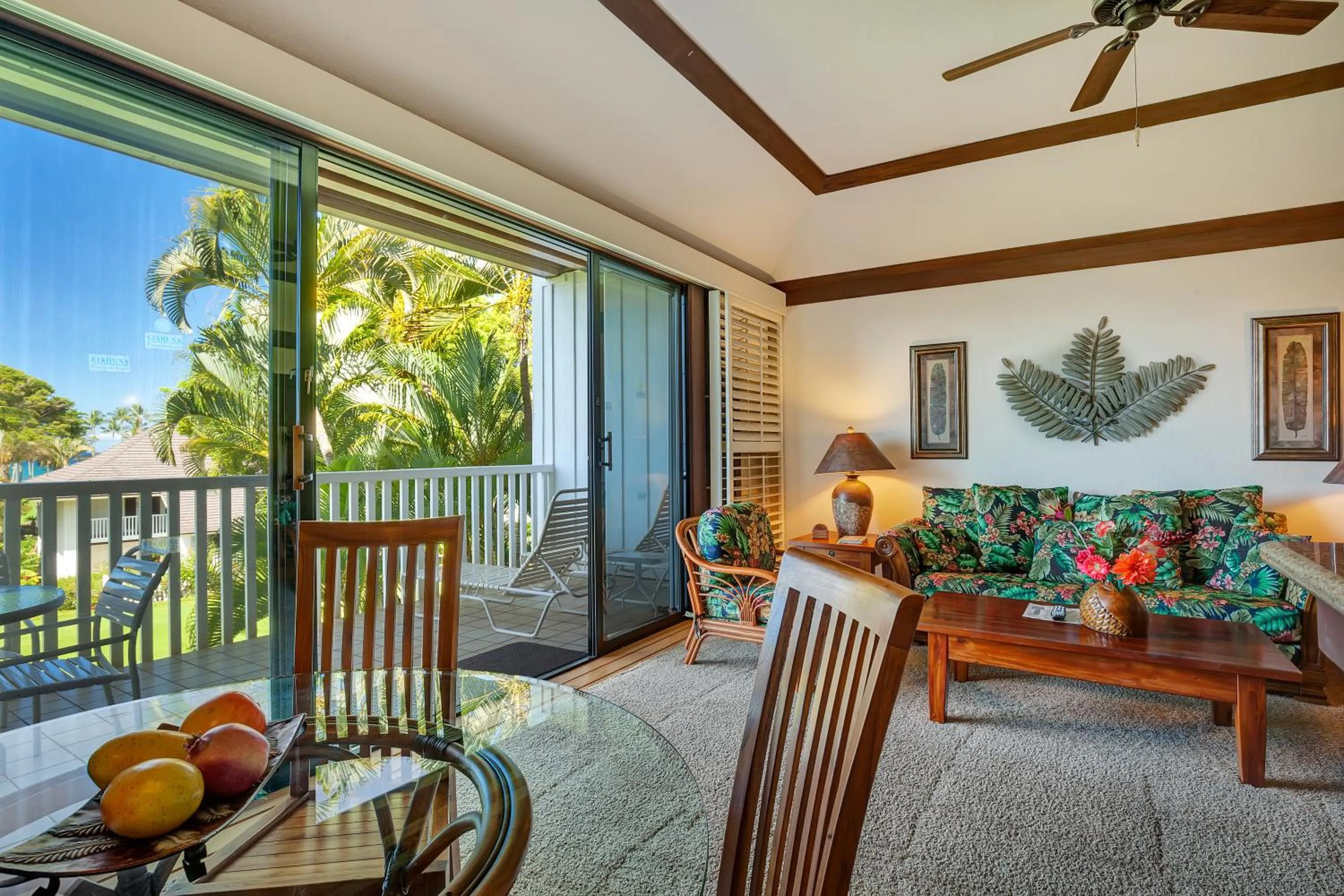 Living room in Kiahuna Plantation and Beach Bungalows by Castle