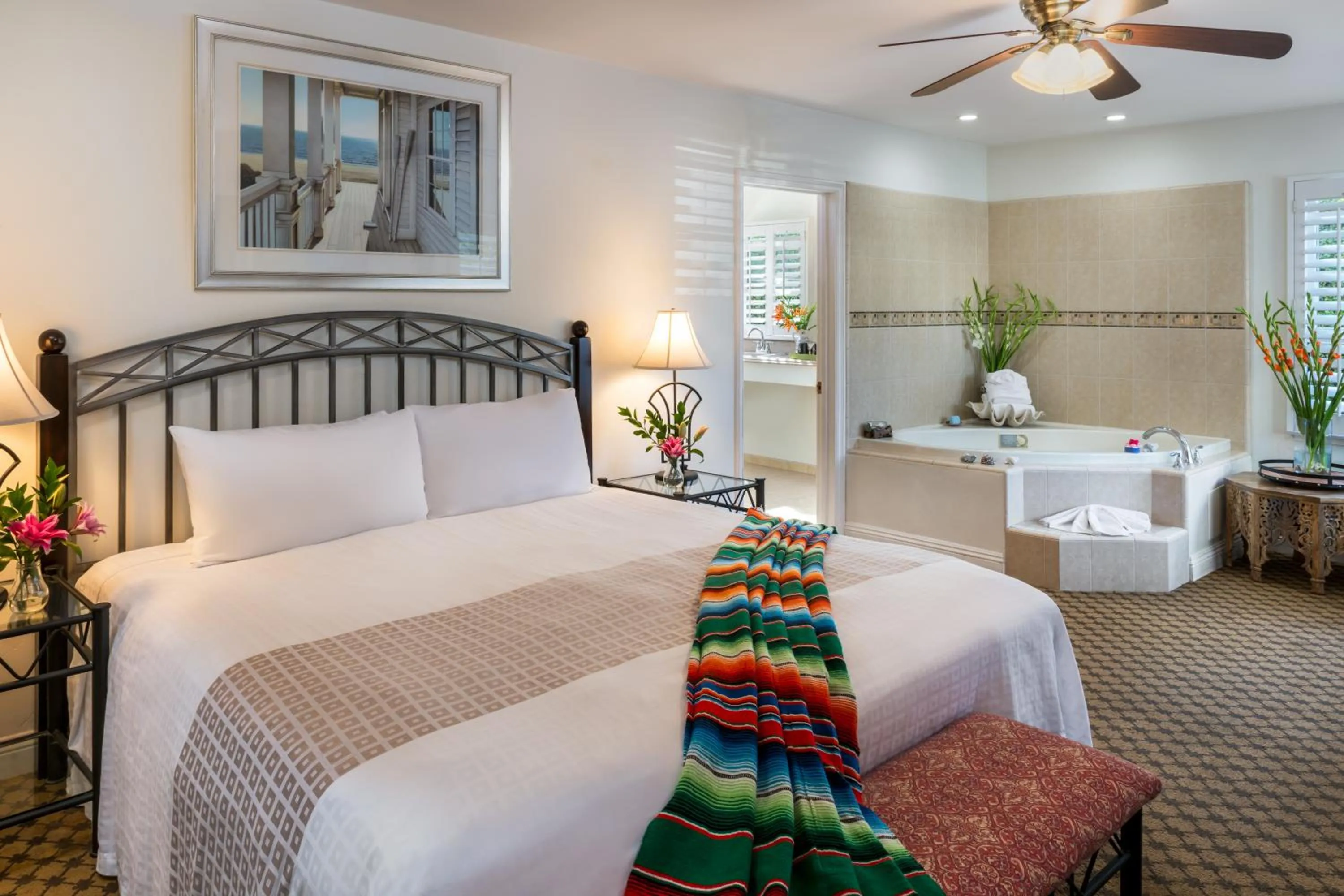 Bed in The Eagle Inn