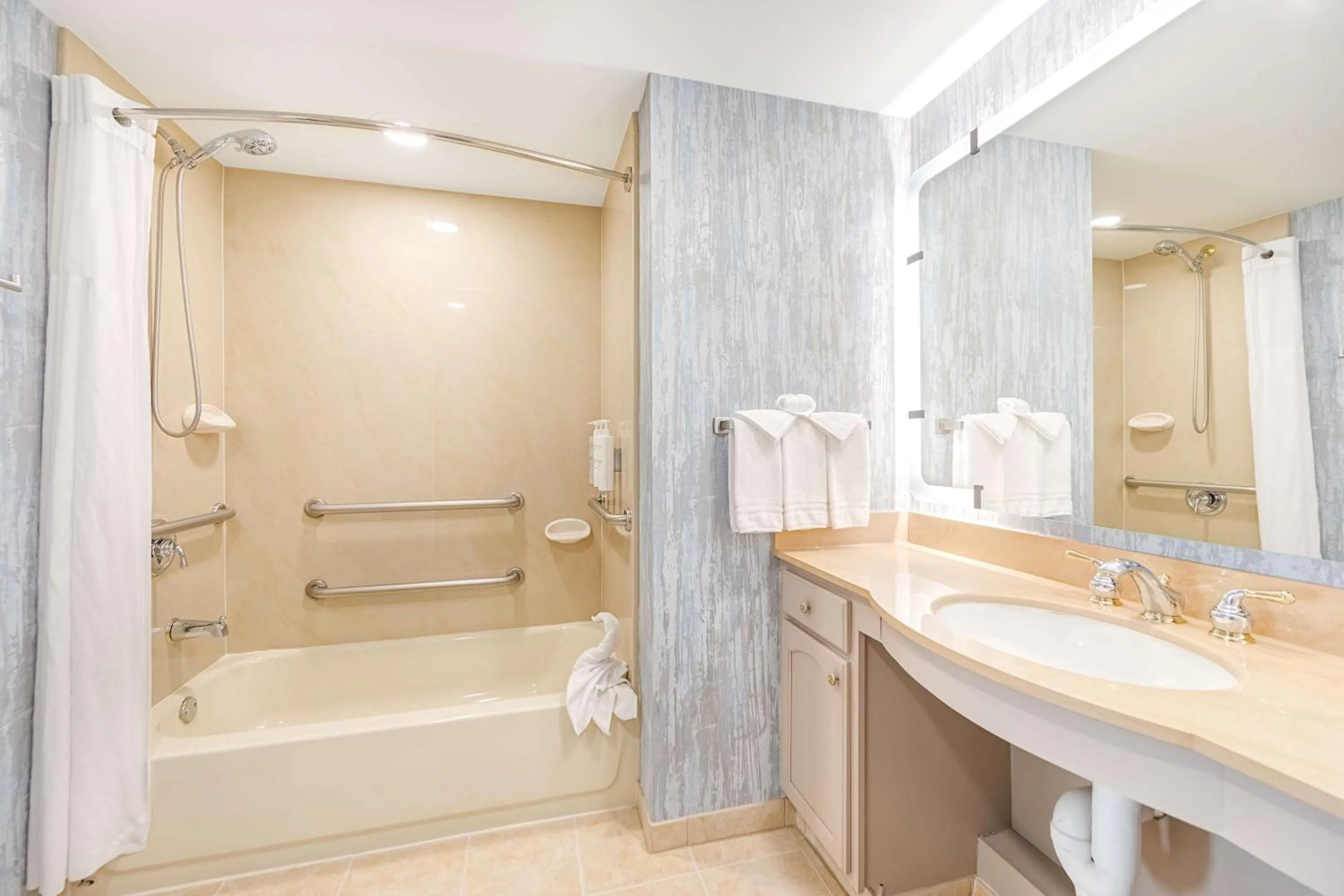 Bathroom in Homewood Suites by Hilton East Rutherford - Meadowlands, NJ