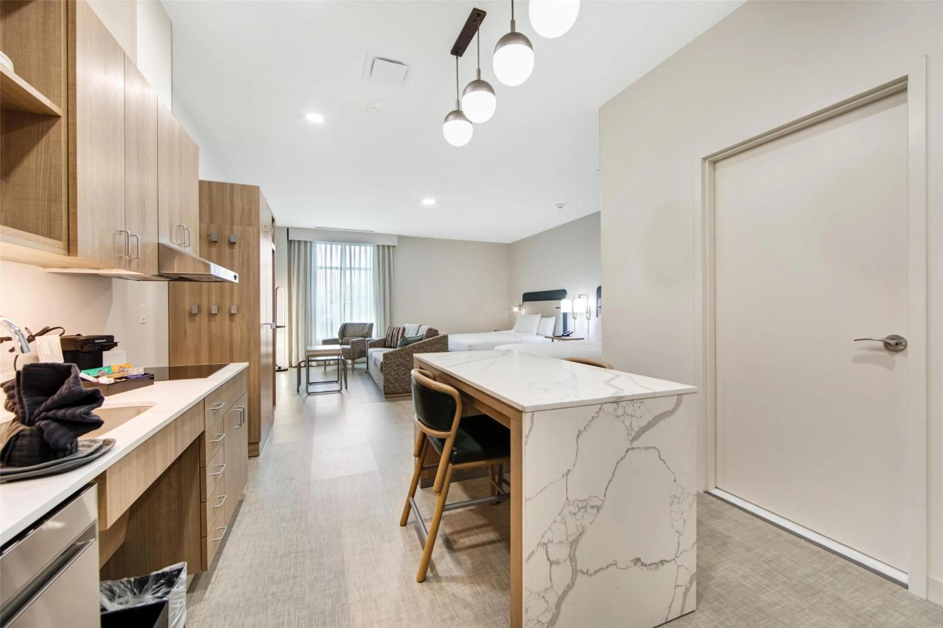 Kitchen or kitchenette in Homewood Suites by Hilton East Rutherford - Meadowlands, NJ