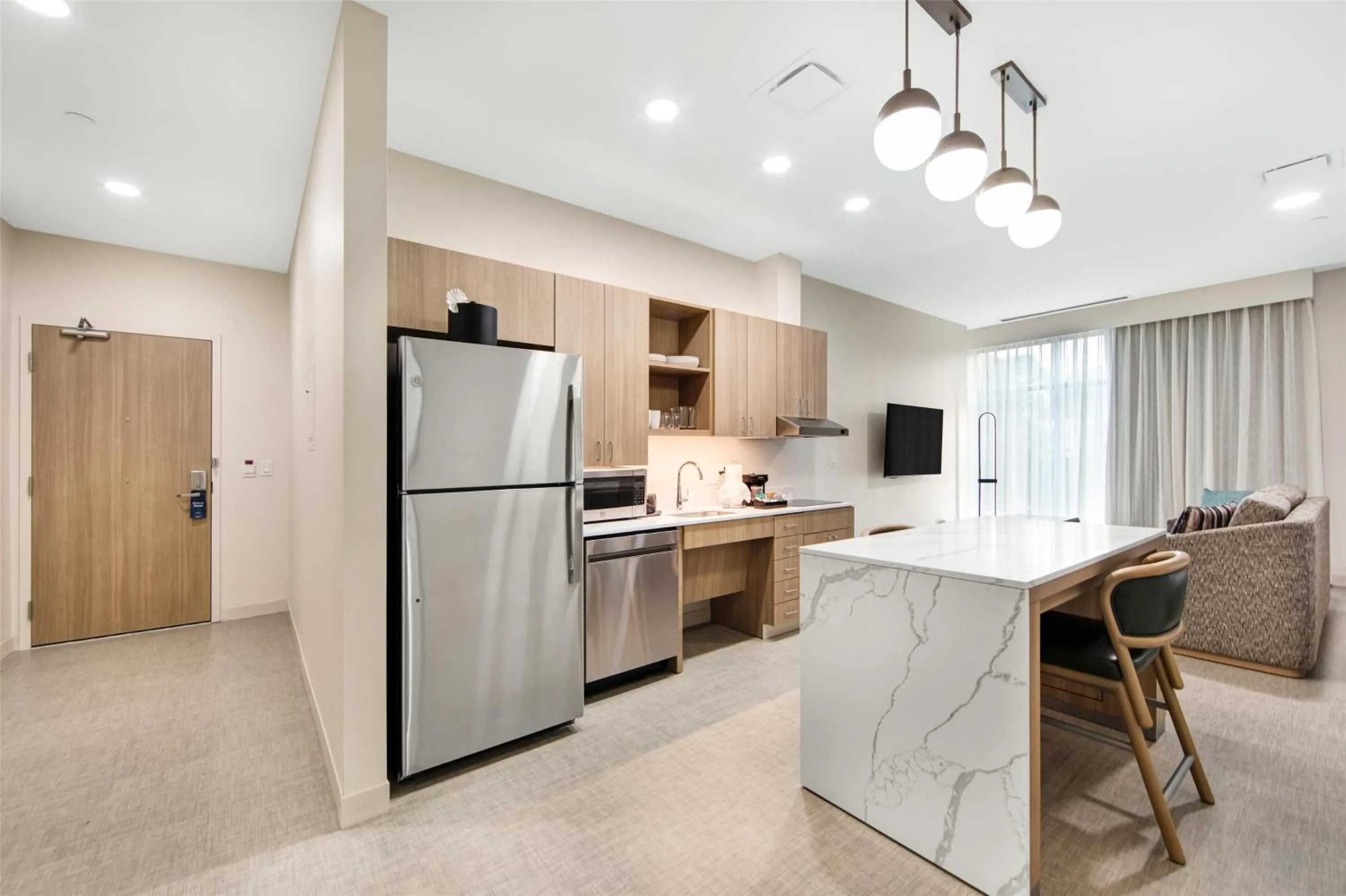 Kitchen or kitchenette in Homewood Suites by Hilton East Rutherford - Meadowlands, NJ