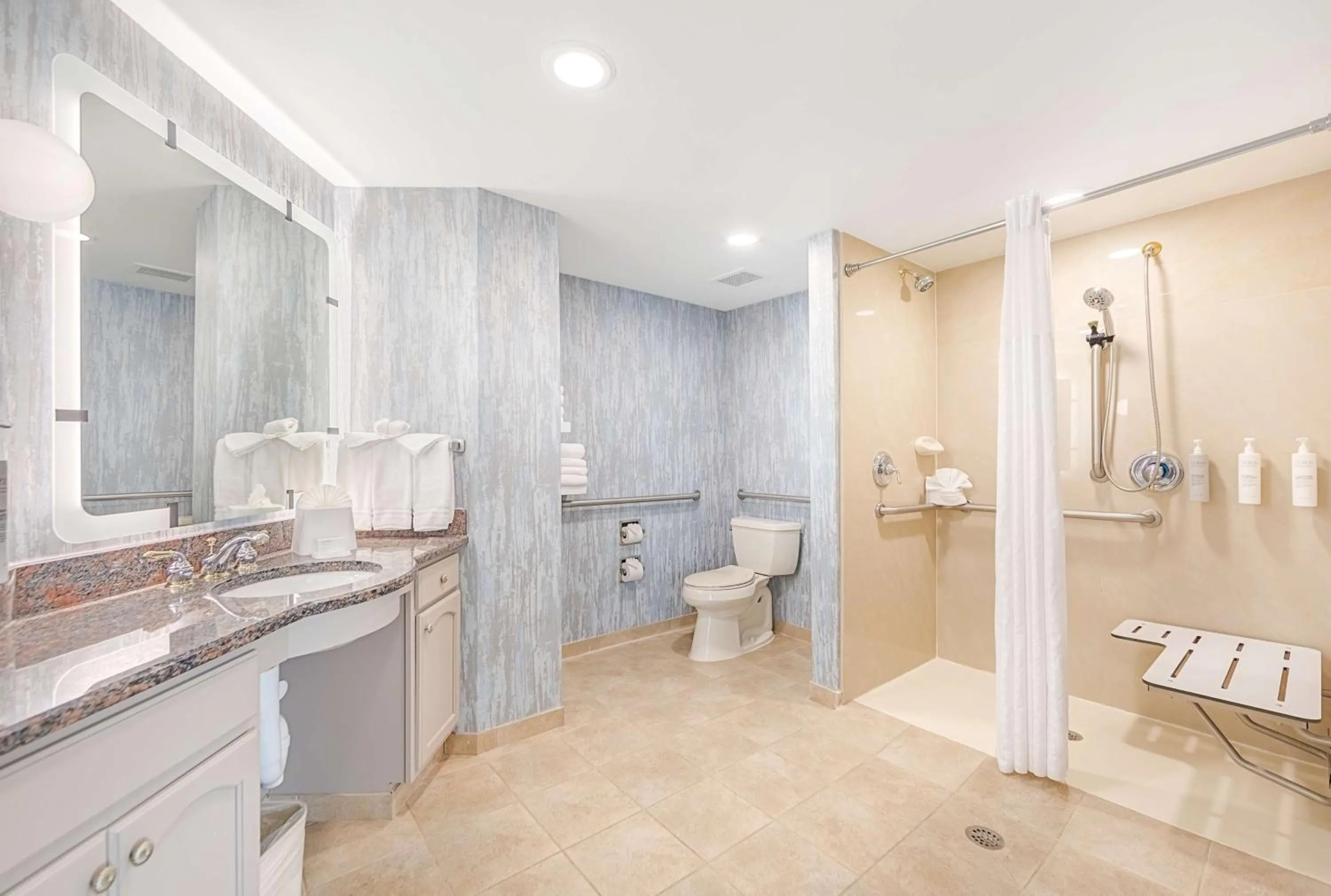 Bathroom in Homewood Suites by Hilton East Rutherford - Meadowlands, NJ