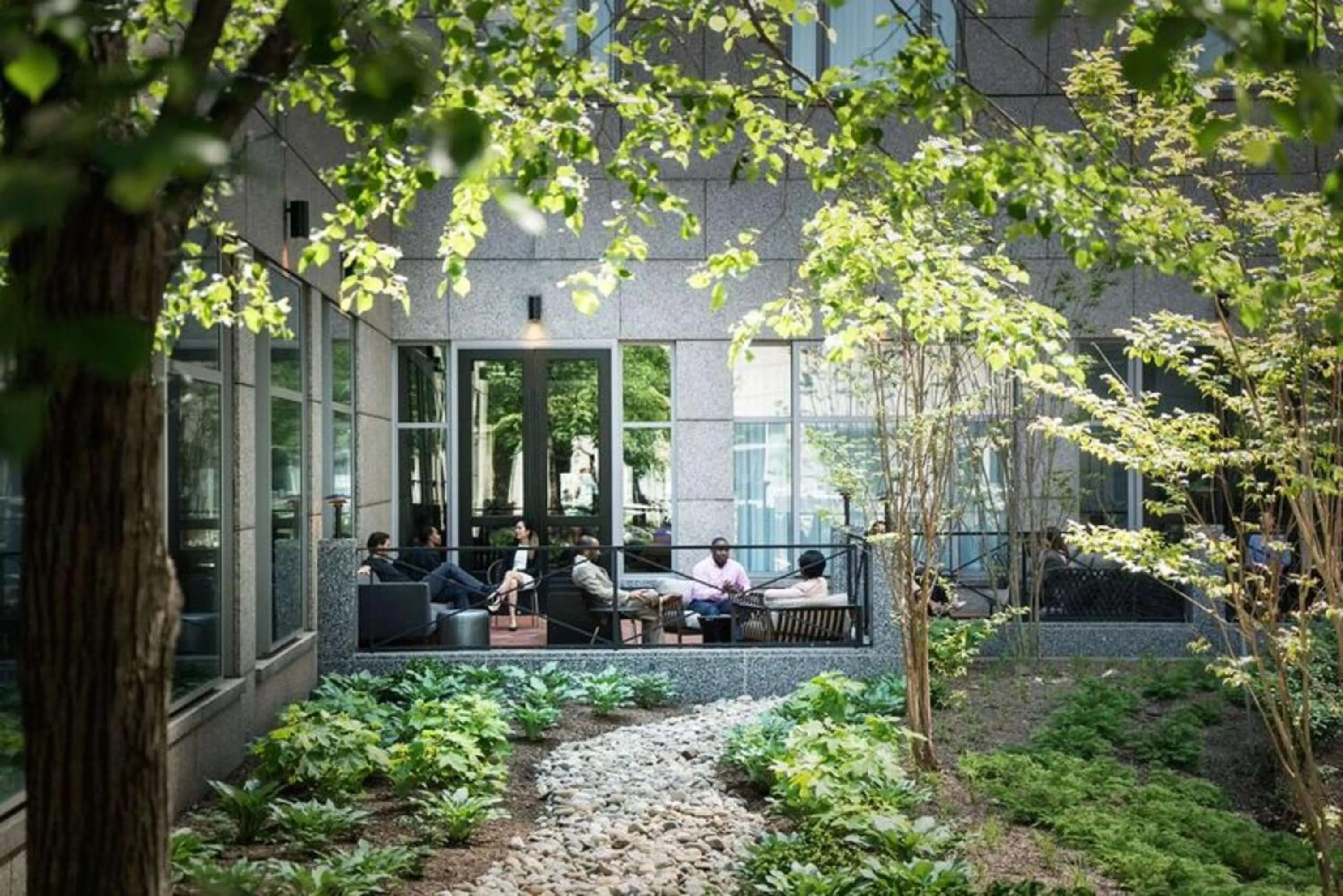 Garden in The Logan Philadelphia, Curio Collection by Hilton