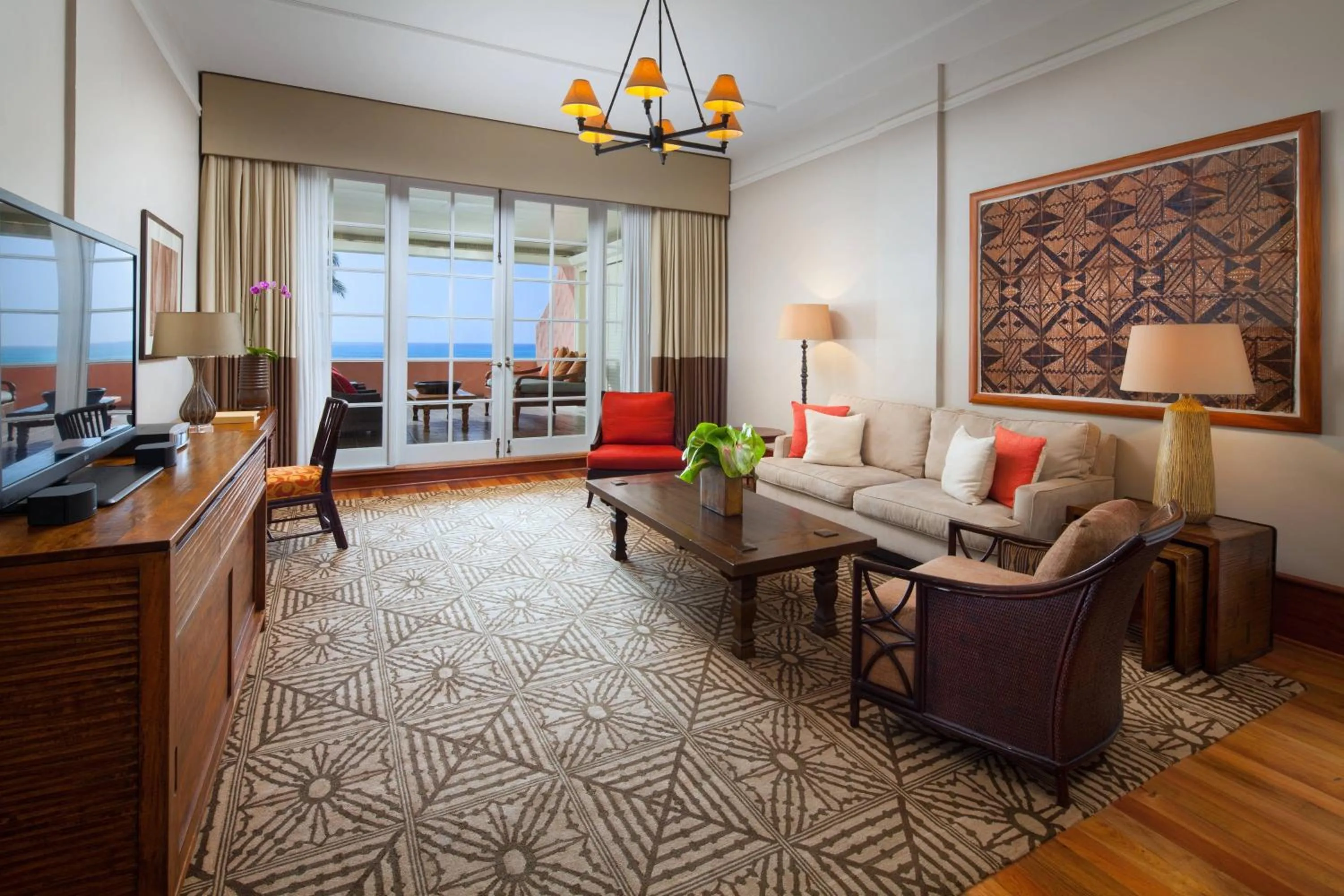 Photo of the whole room in The Royal Hawaiian, A Luxury Collection Resort, Waikiki