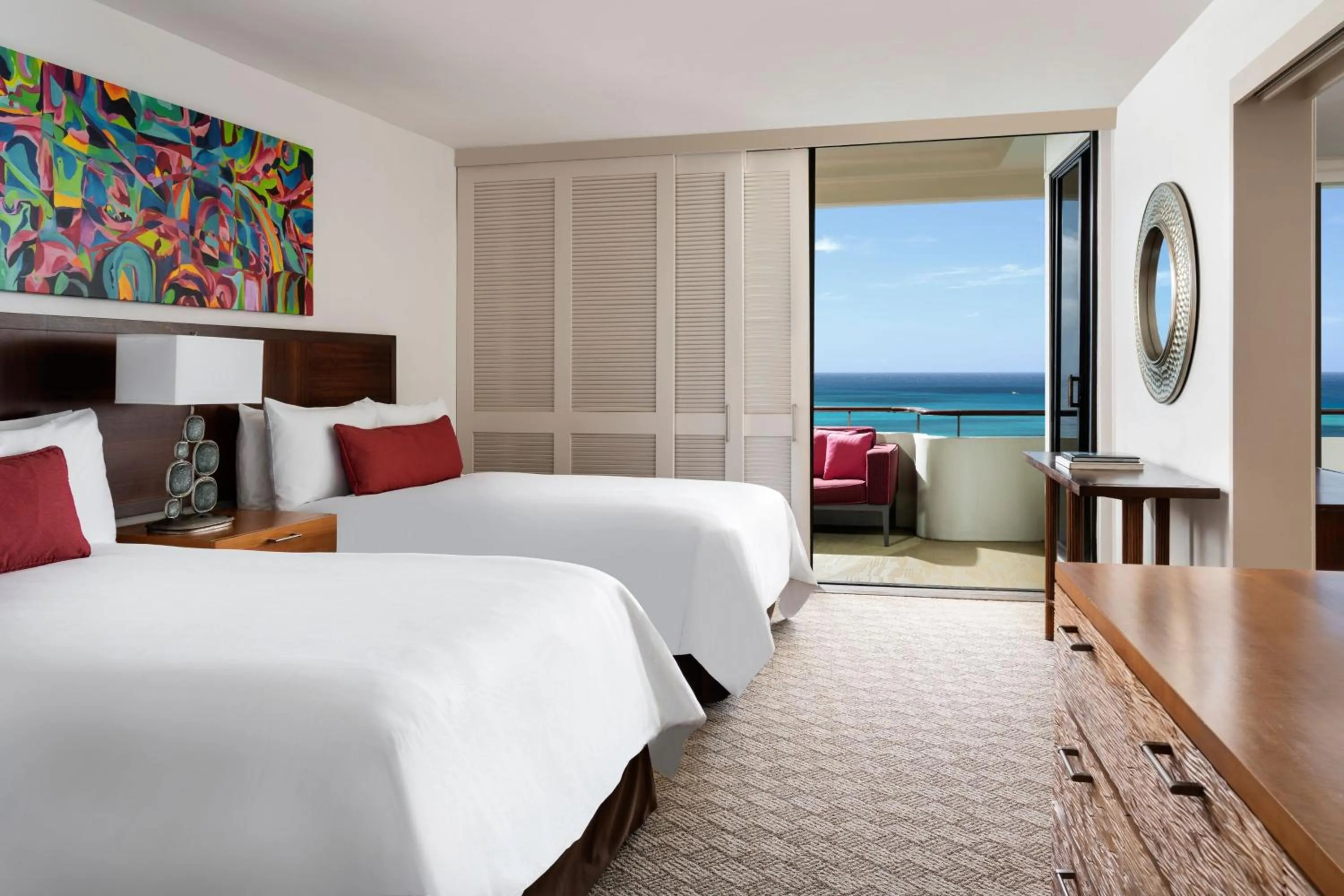 Photo of the whole room, Bed in The Royal Hawaiian, A Luxury Collection Resort, Waikiki