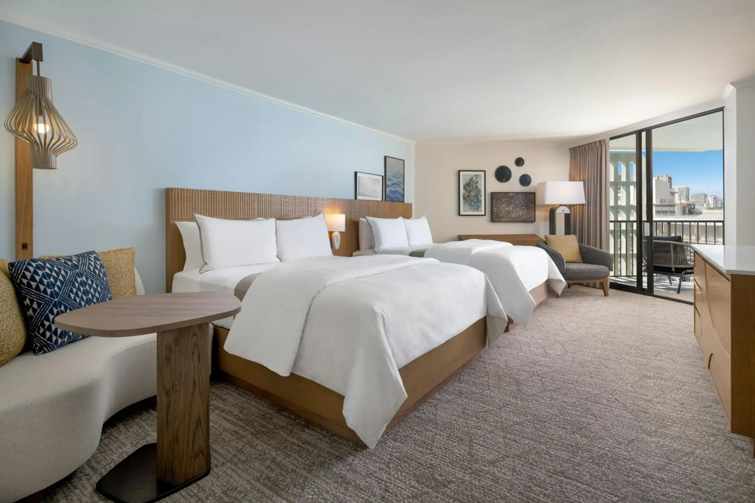 Newly Renovated Tower City, Larger Guest room, 2 Double, City view in Moana Surfrider, A Westin Resort & Spa, Waikiki Beach Newly Renovated Tower City, Larger Guest room, 2 Double, City view in Moana Surfrider, A Westin Resort & Spa, Waikiki Beach