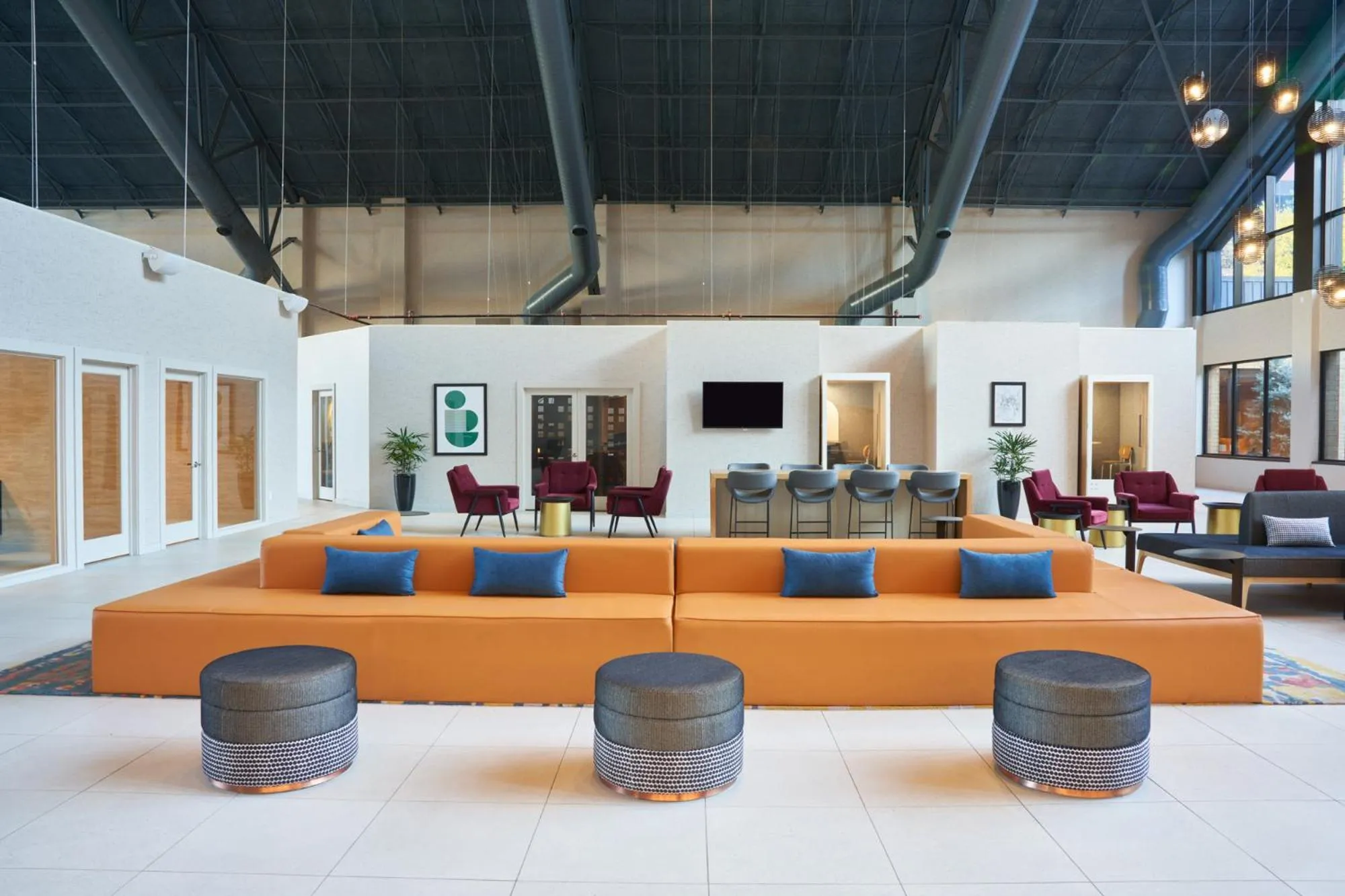 Seating area in Sheraton Pittsburgh Hotel at Station Square