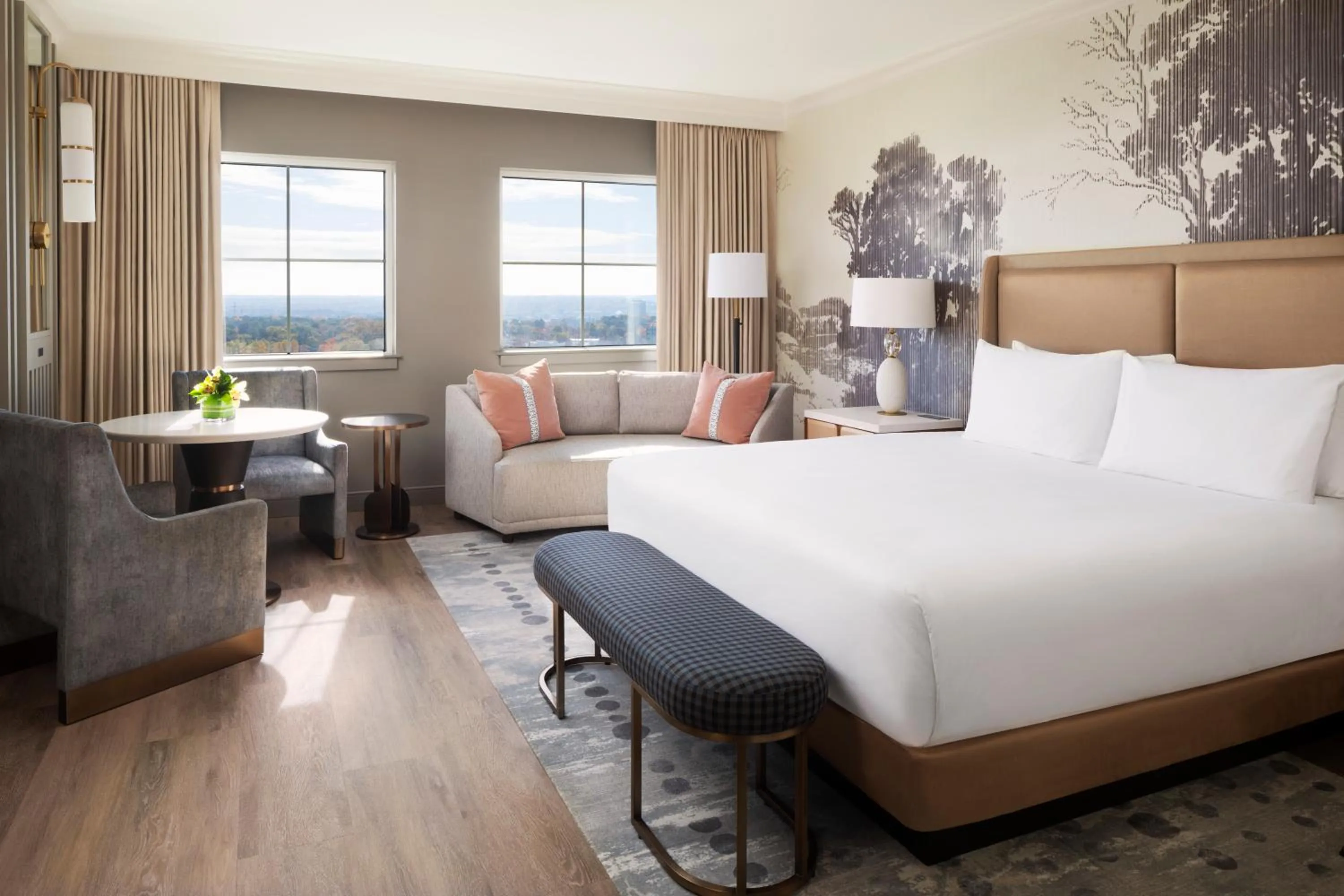 Bed in Grand Hyatt Atlanta in Buckhead