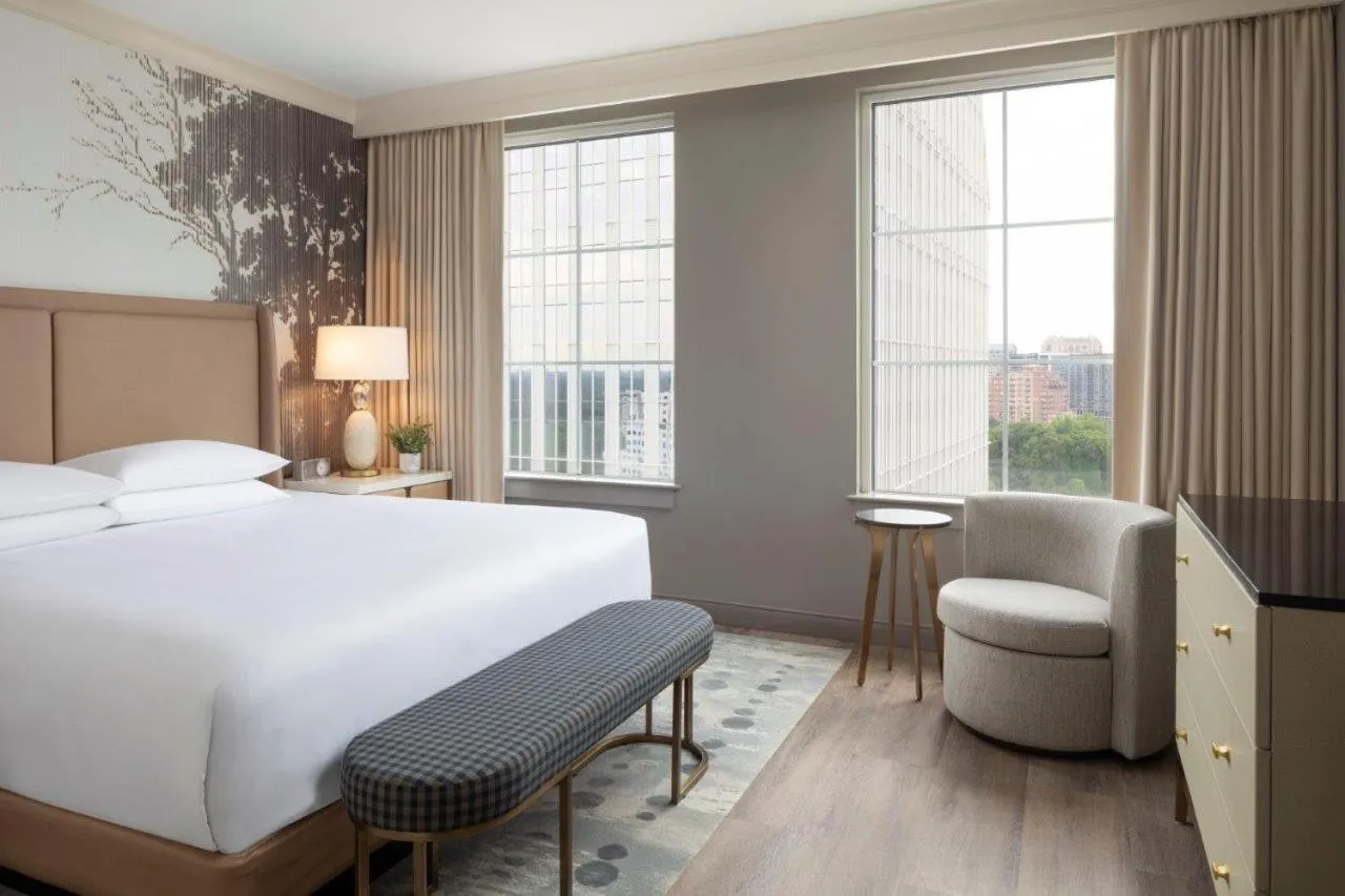 Bed in Grand Hyatt Atlanta in Buckhead