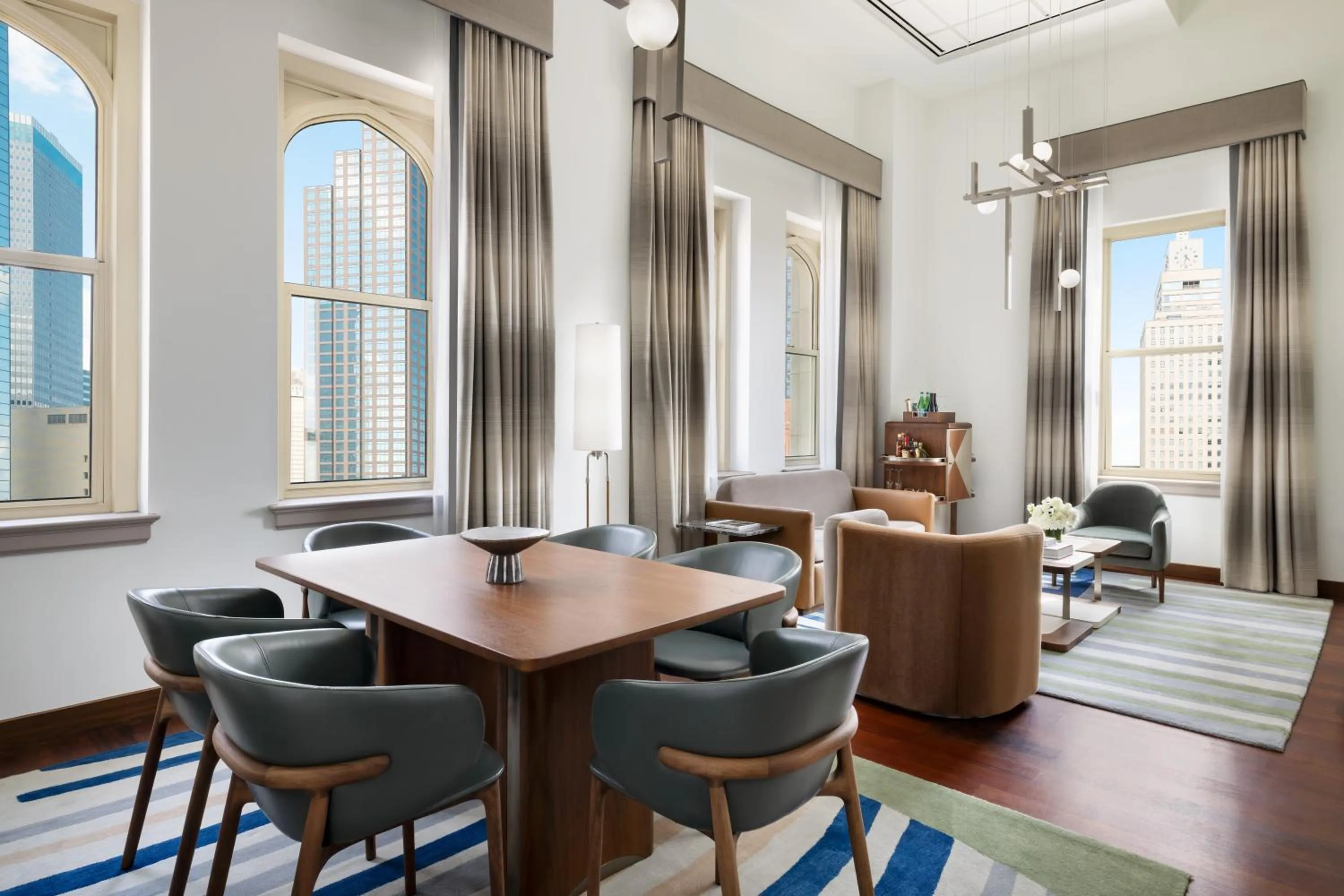 Living room in The Joule