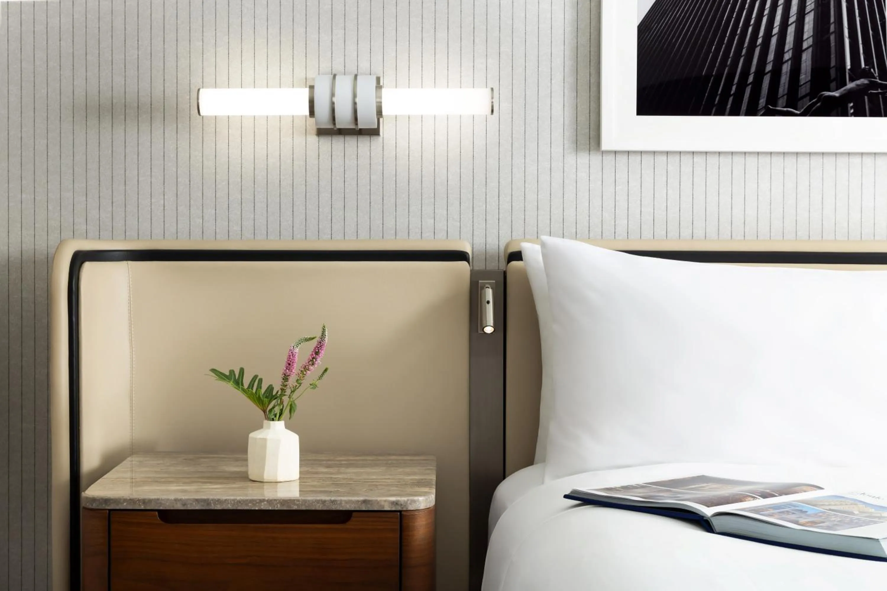 Bed in The Joule Dallas