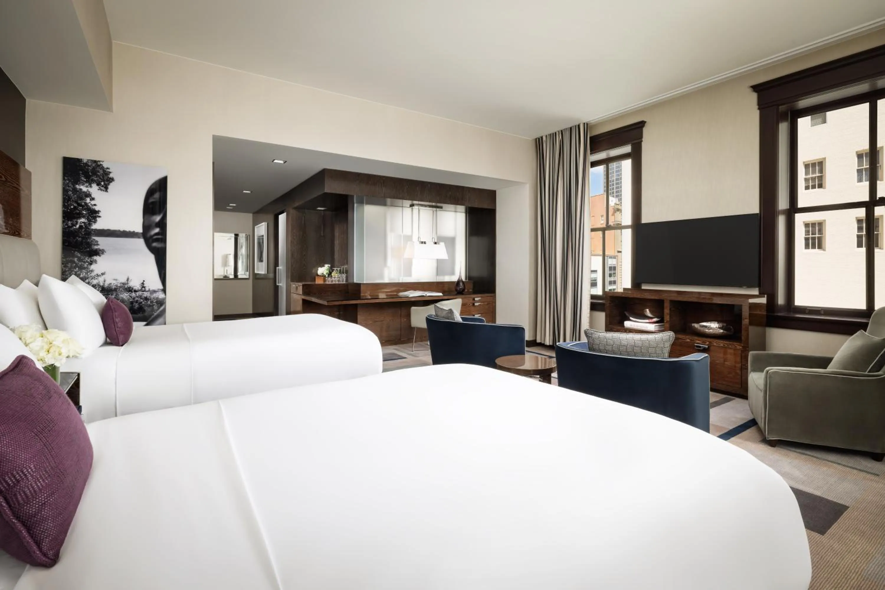 Bed in The Joule Dallas