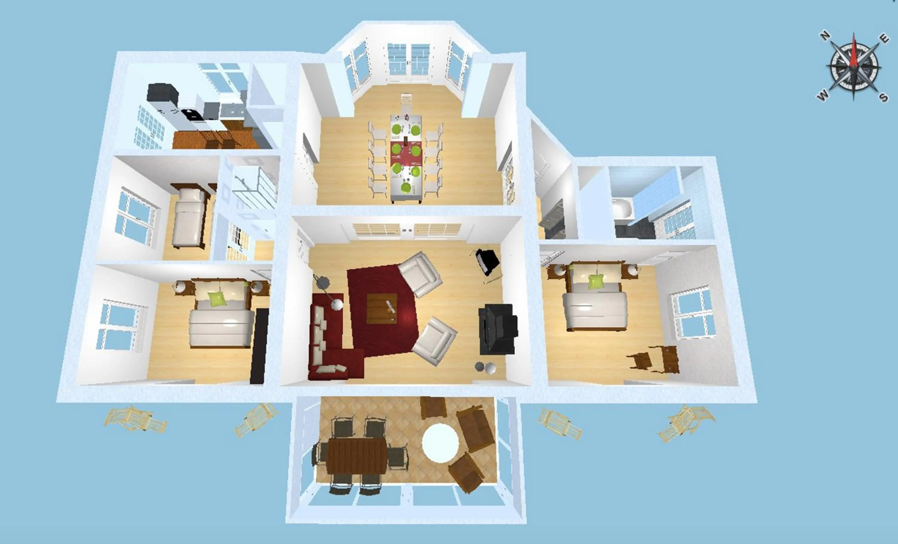 Floor plan in The Old Fenwick House