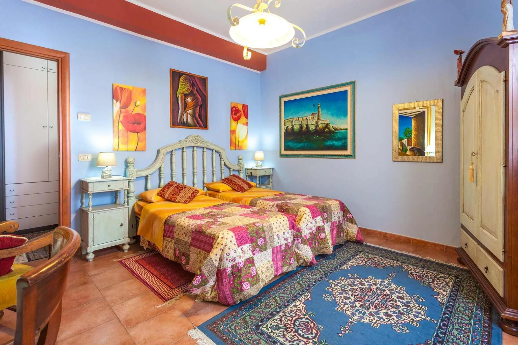 Shower, Bed in Casa Kita