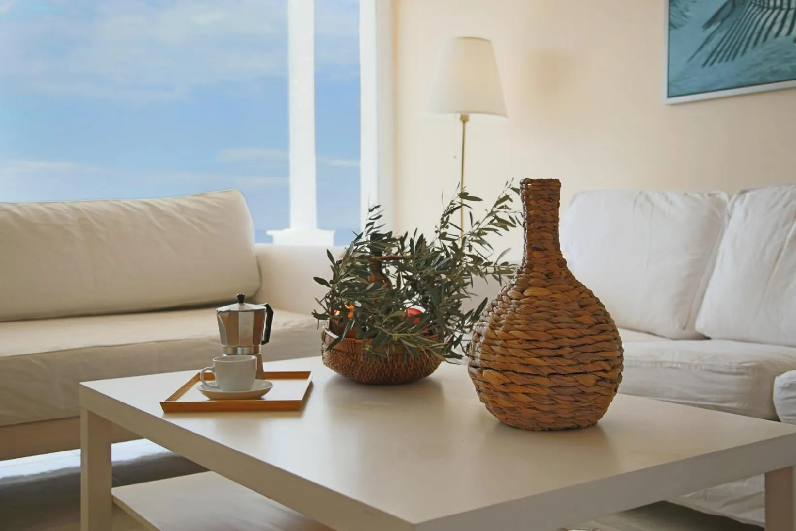 Living room in Poseidon Apartments and Villas by the Sea