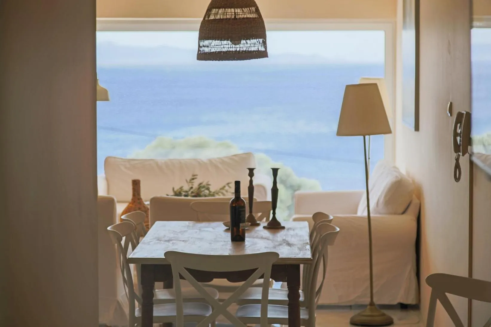 Living room in Poseidon Apartments and Villas by the Sea