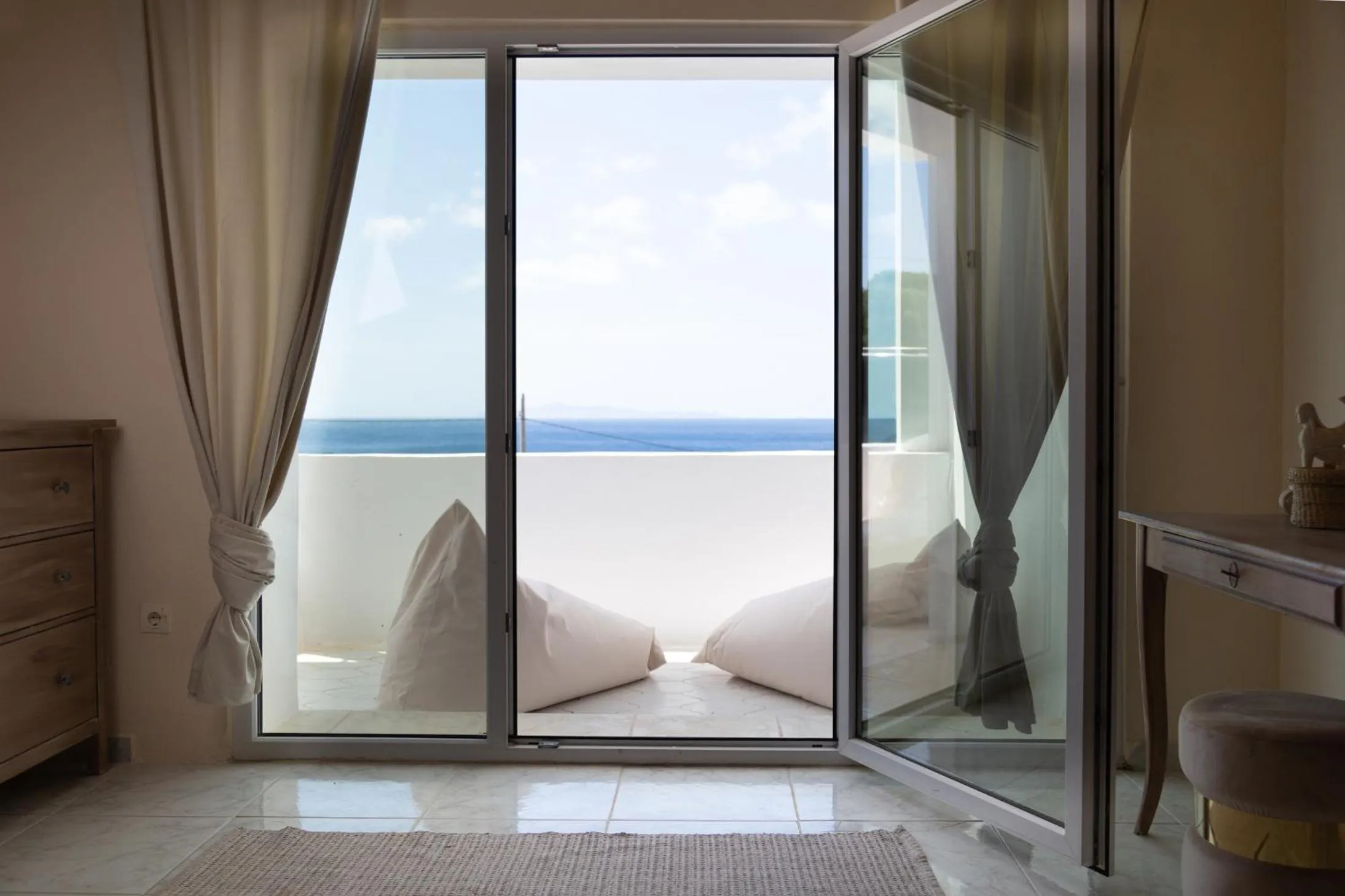 Bedroom in Poseidon Apartments and Villas by the Sea