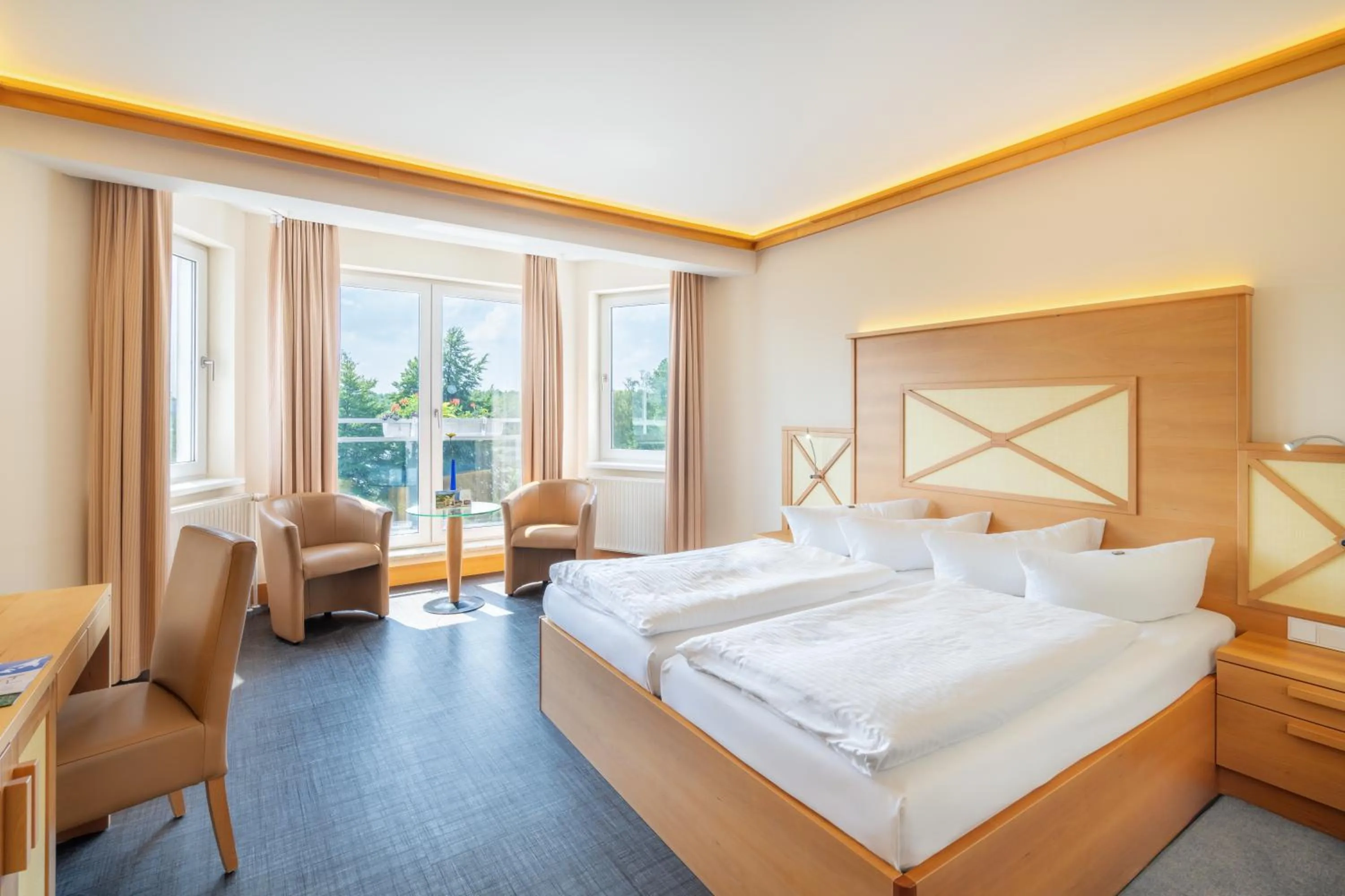 Bed in Strandhotel Seerose