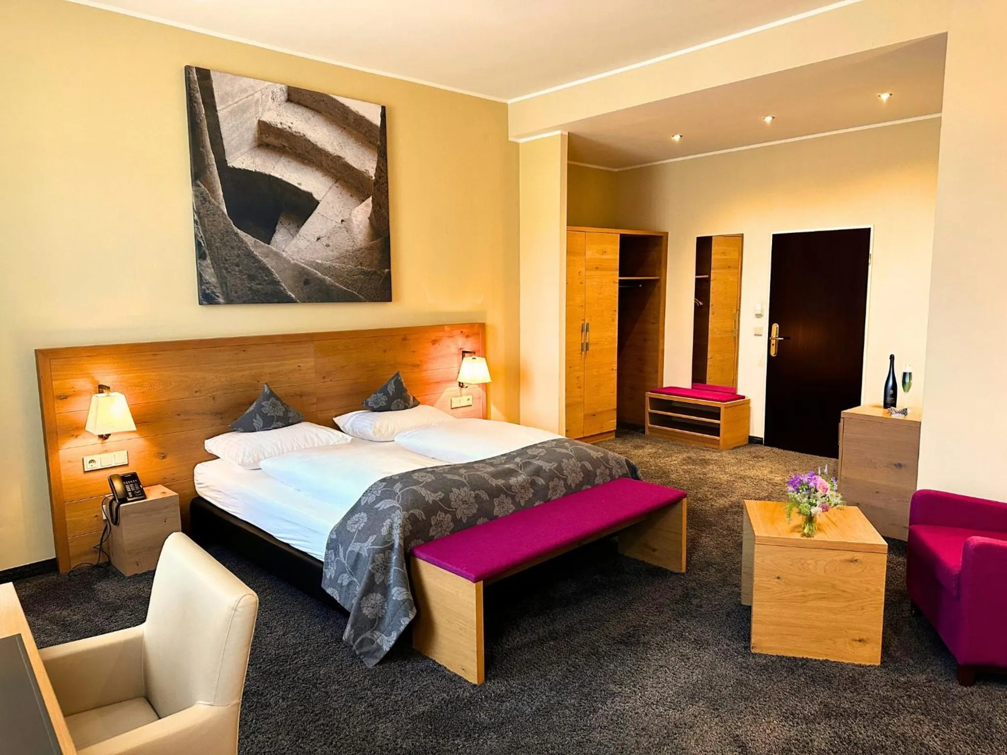 Bedroom, Bed in Augustiner Hotel