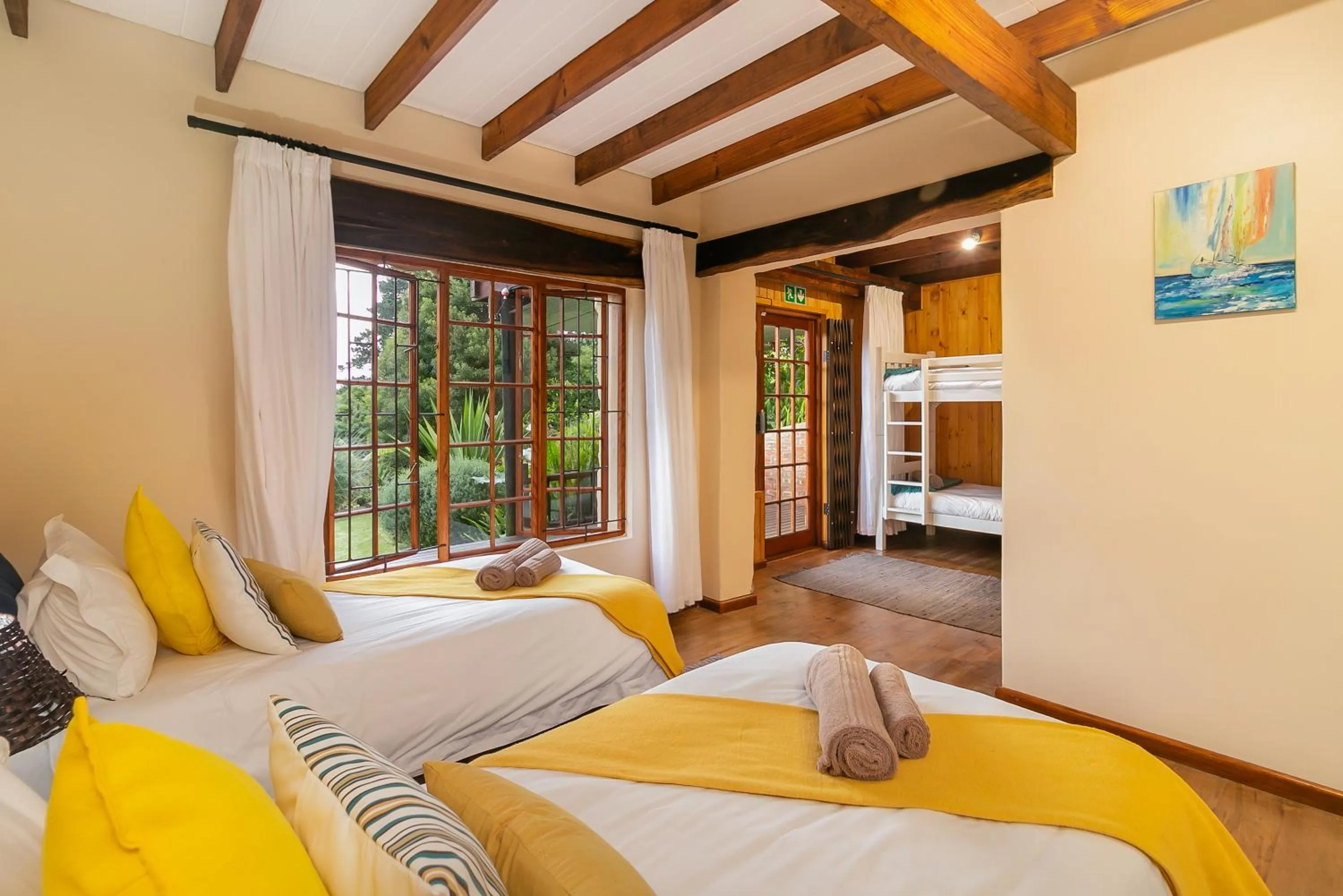 Bed in Big Tree House Lodge