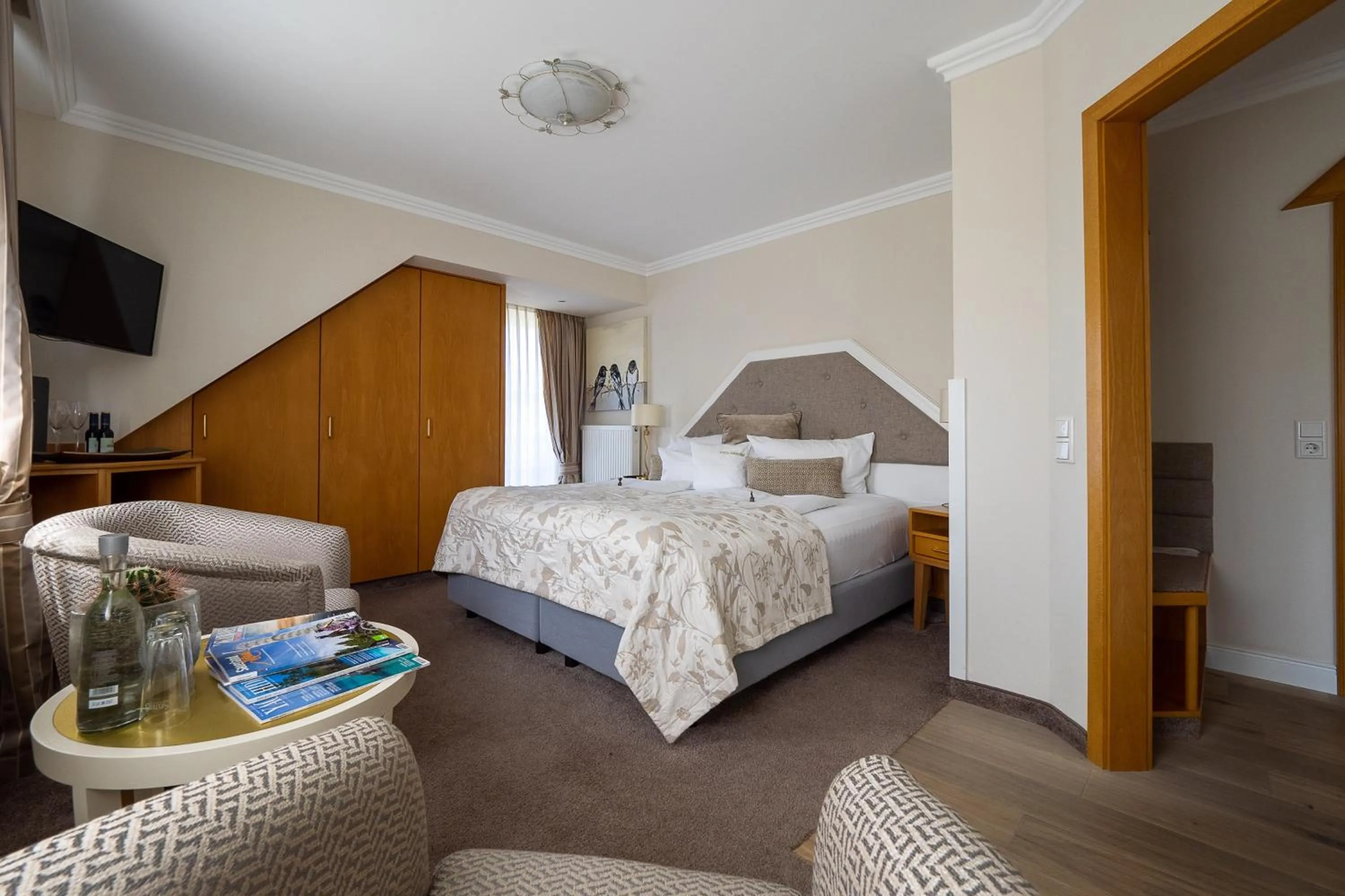 Bed in Hotel Kaiserhof