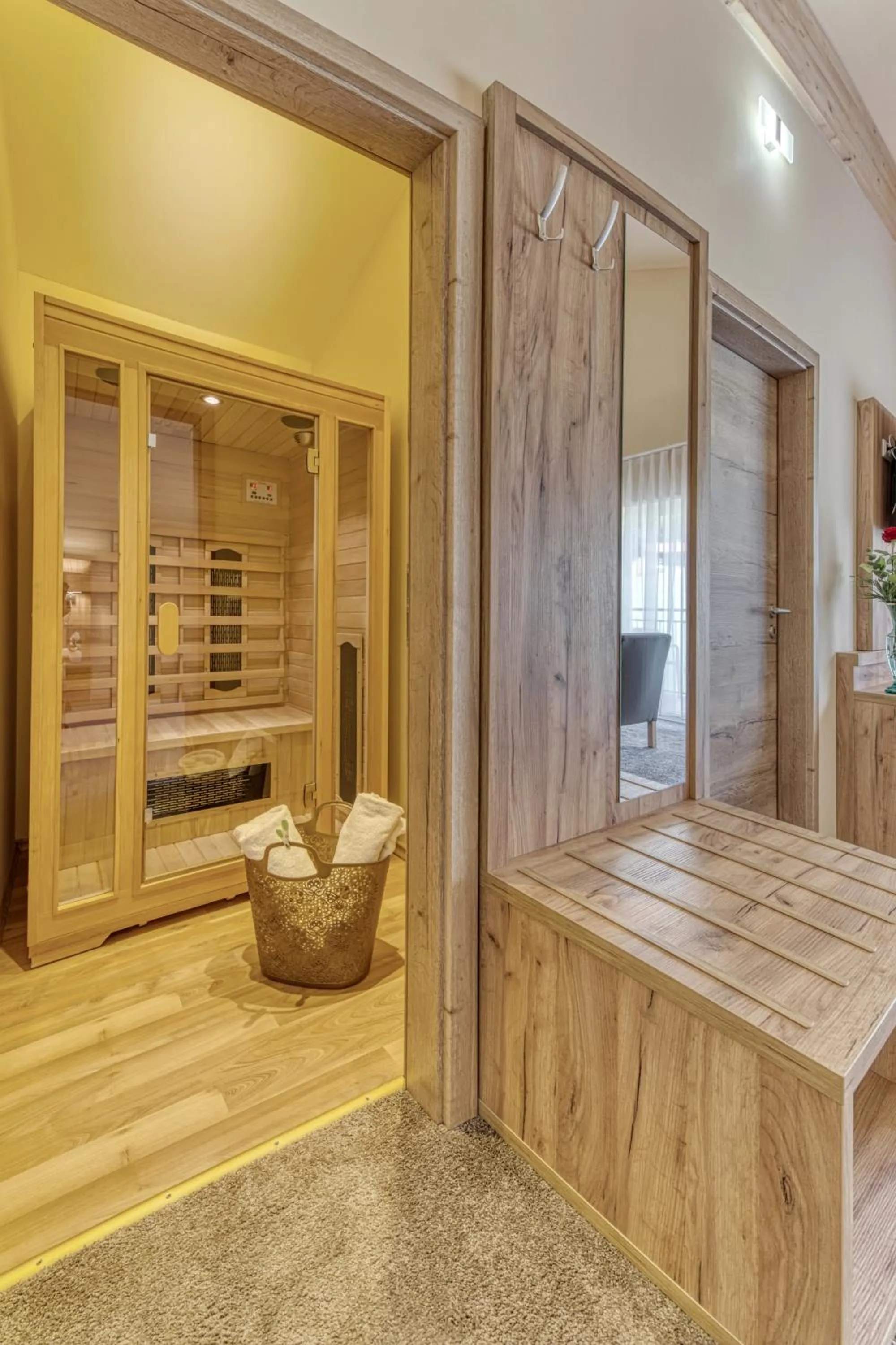 Sauna in Wellnesshotel deine Auszeit, Adults only