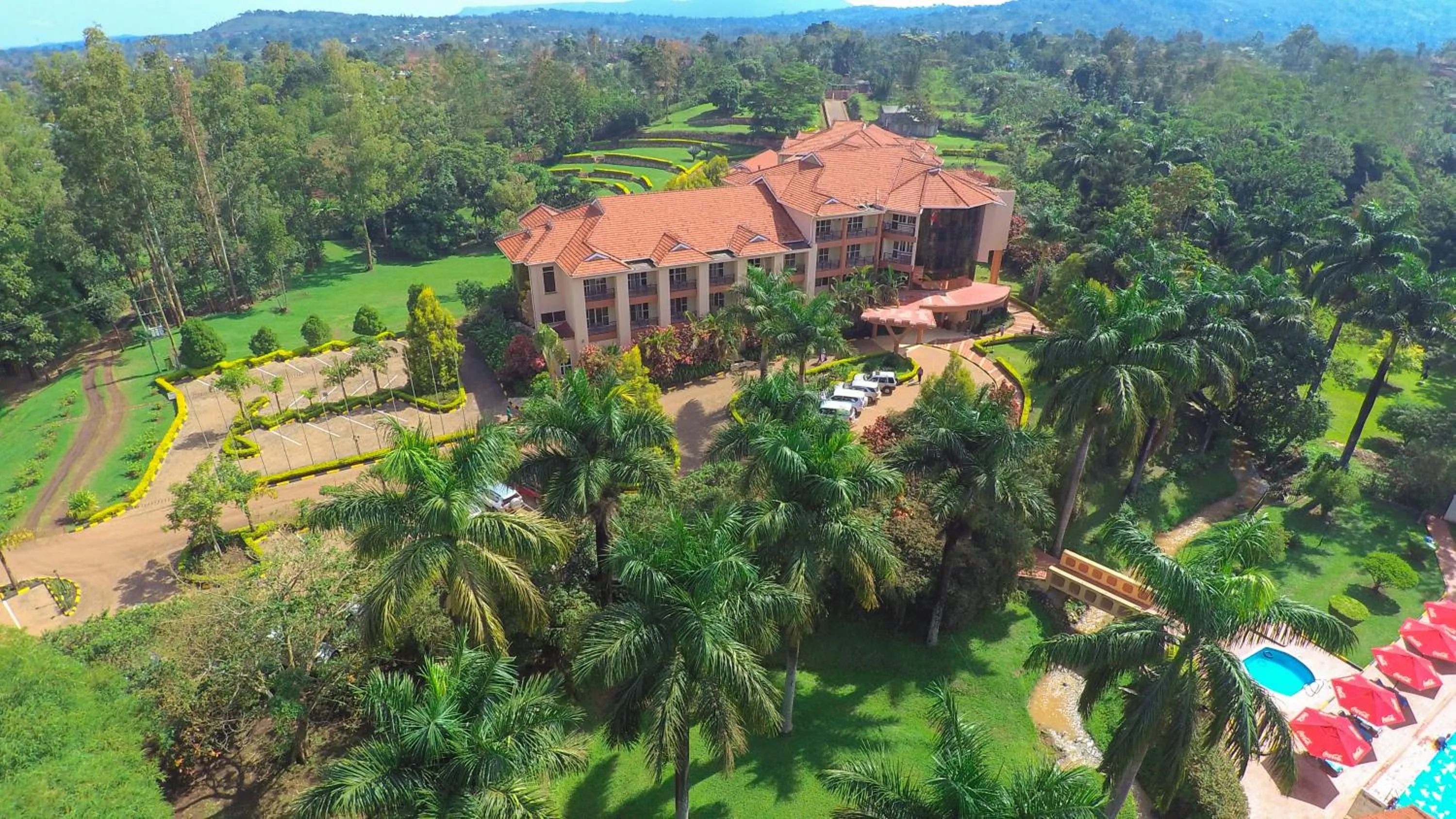 Bird's eye view in Mbale Resort Hotel