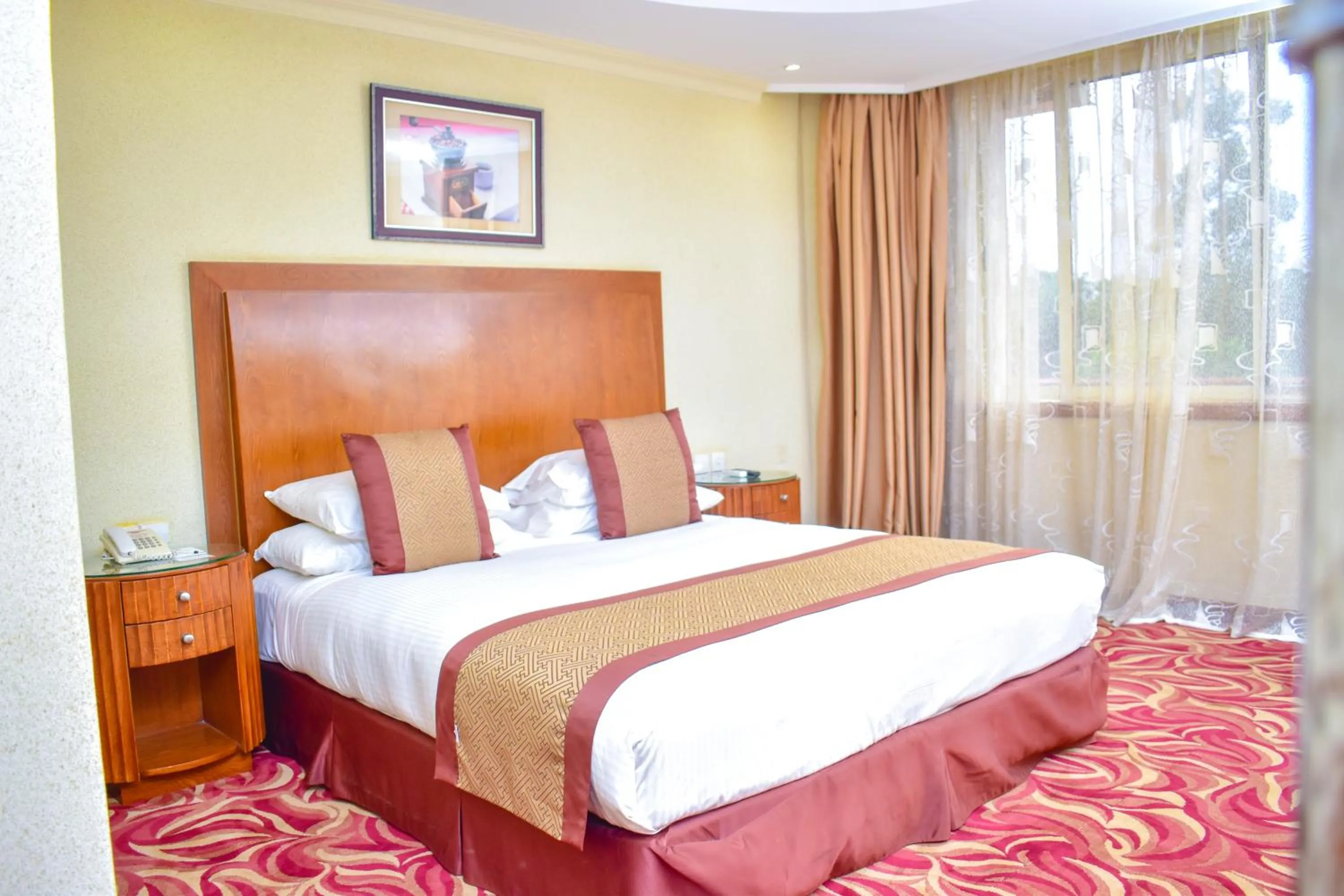 Bed in Mbale Resort Hotel